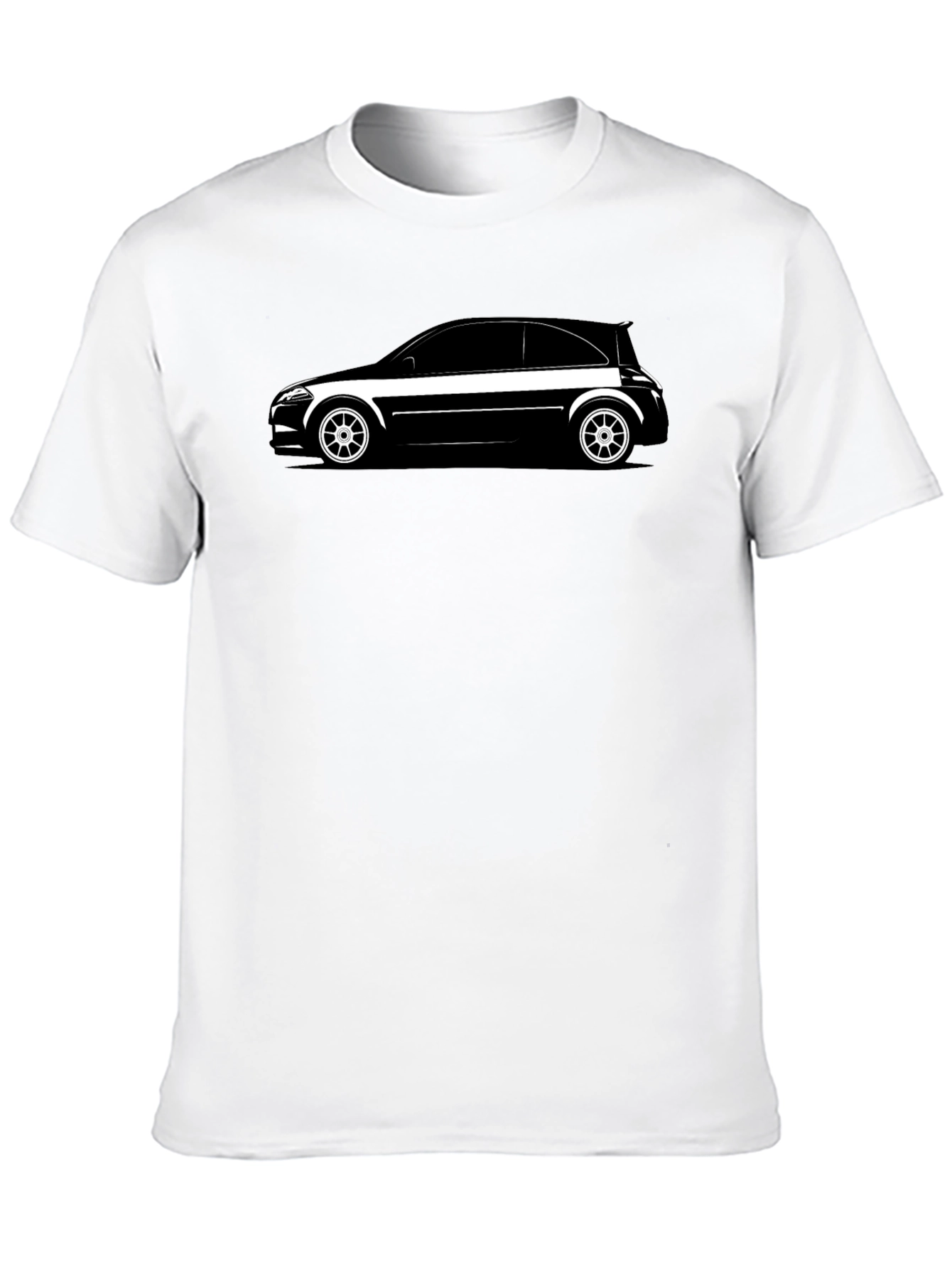 Black Sleek Black Car Graphic Tee view 10