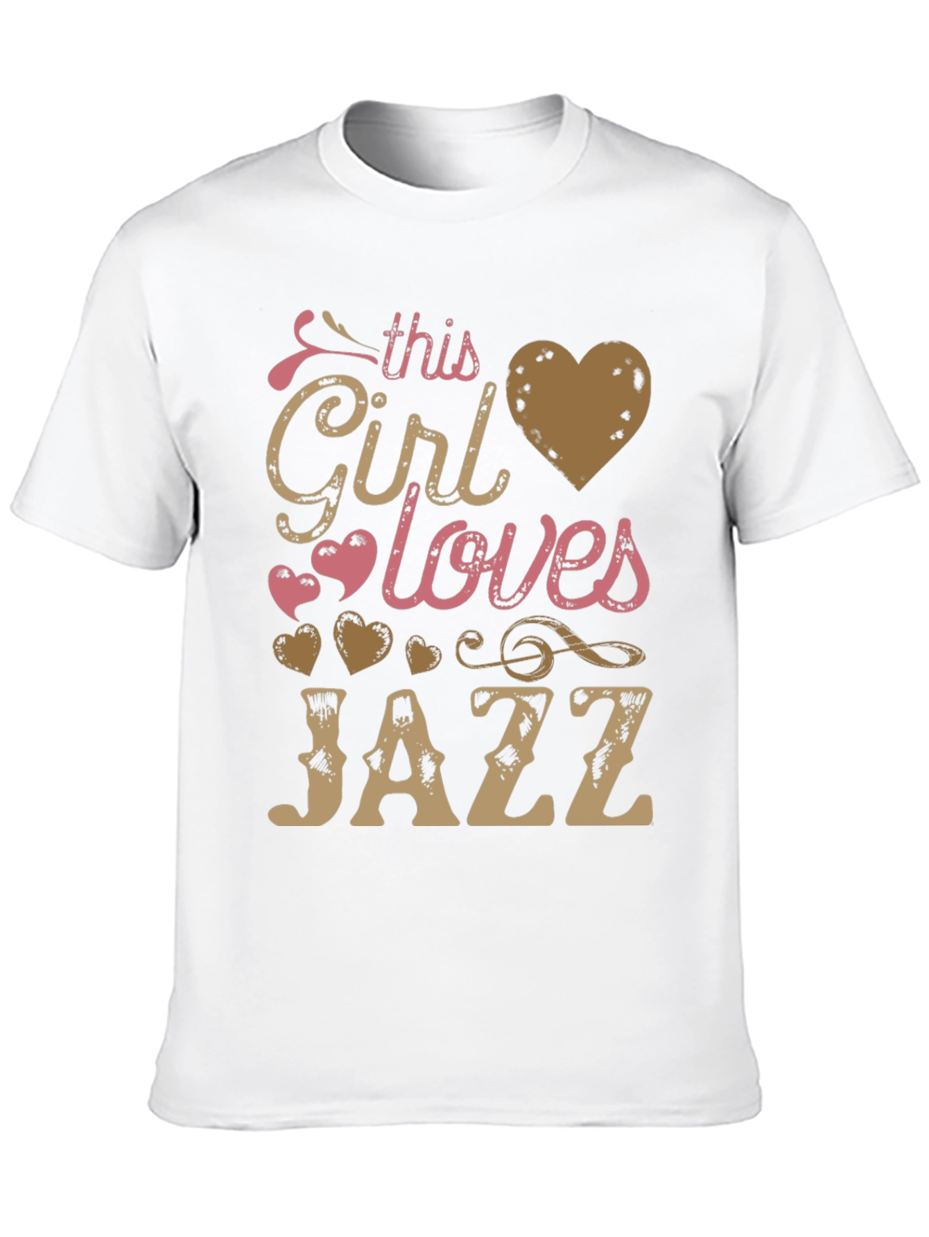 Black This Girl Loves Jazz T-Shirt - Music Lover Tee view 10