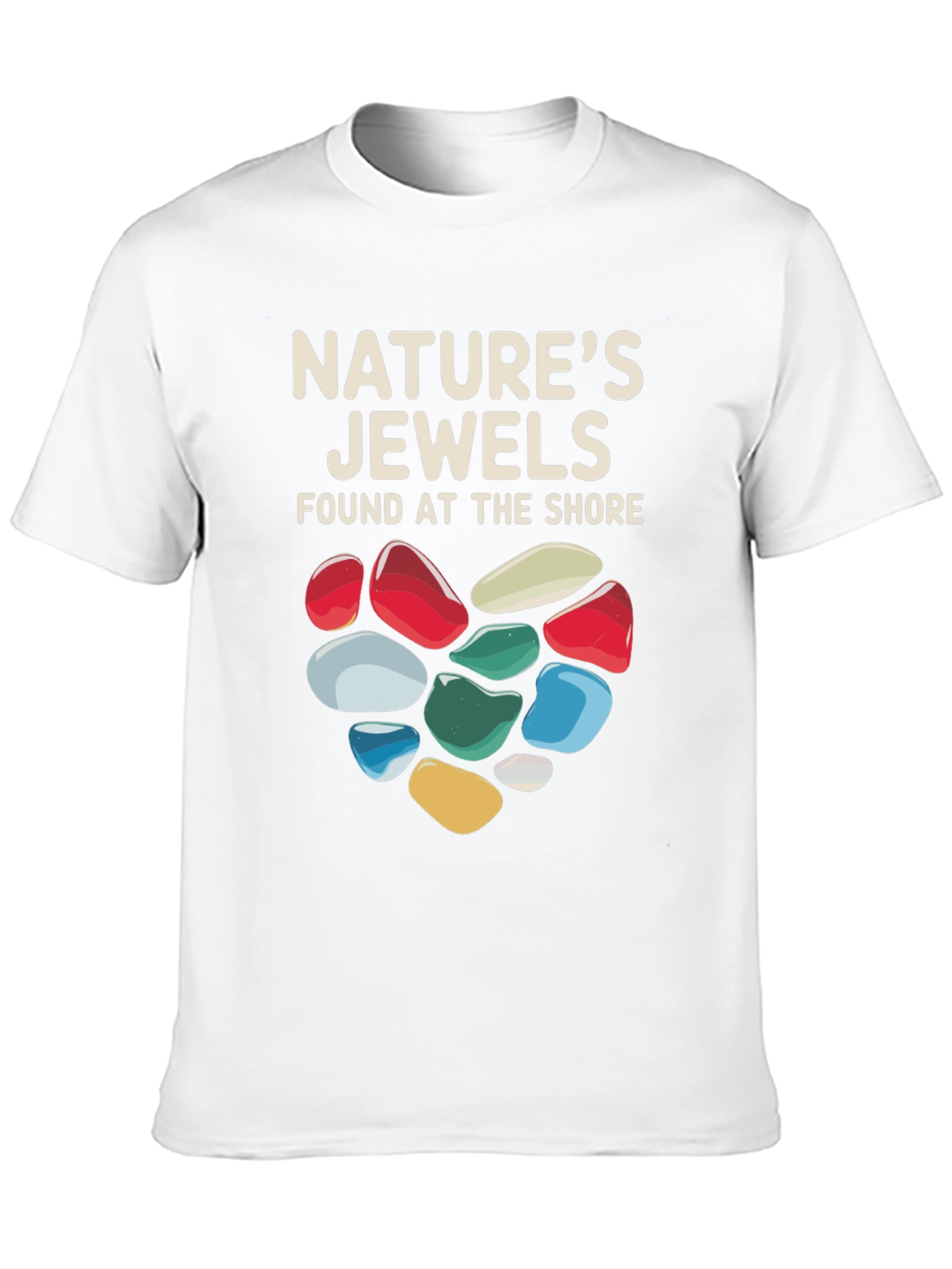 Black Nature's Jewels T-Shirt - Found at the Shore view 10