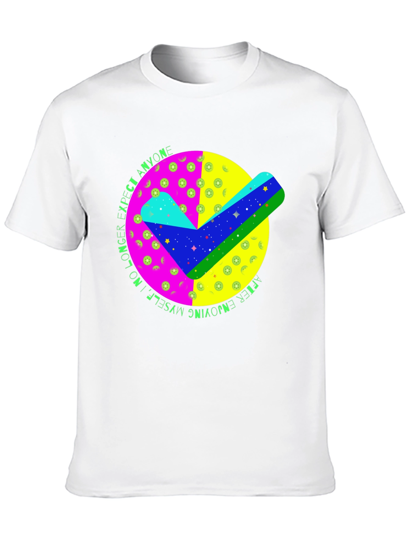 Black Colorful Check Mark Graphic T-Shirt view 10