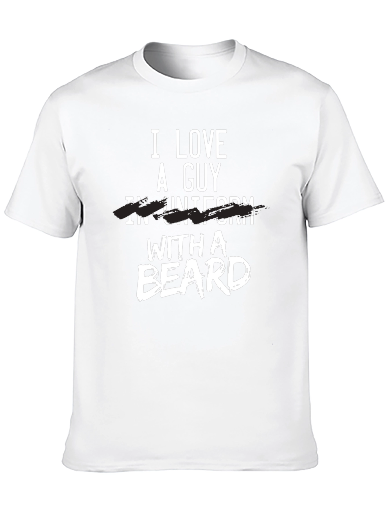 Black I Love A Guy With A Beard T-Shirt view 10