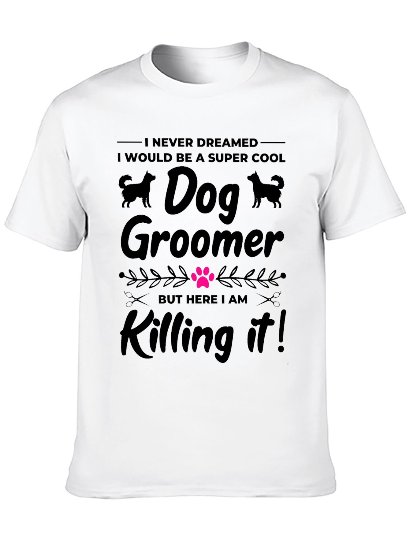 Black Super Cool Dog Groomer T-Shirt view 10