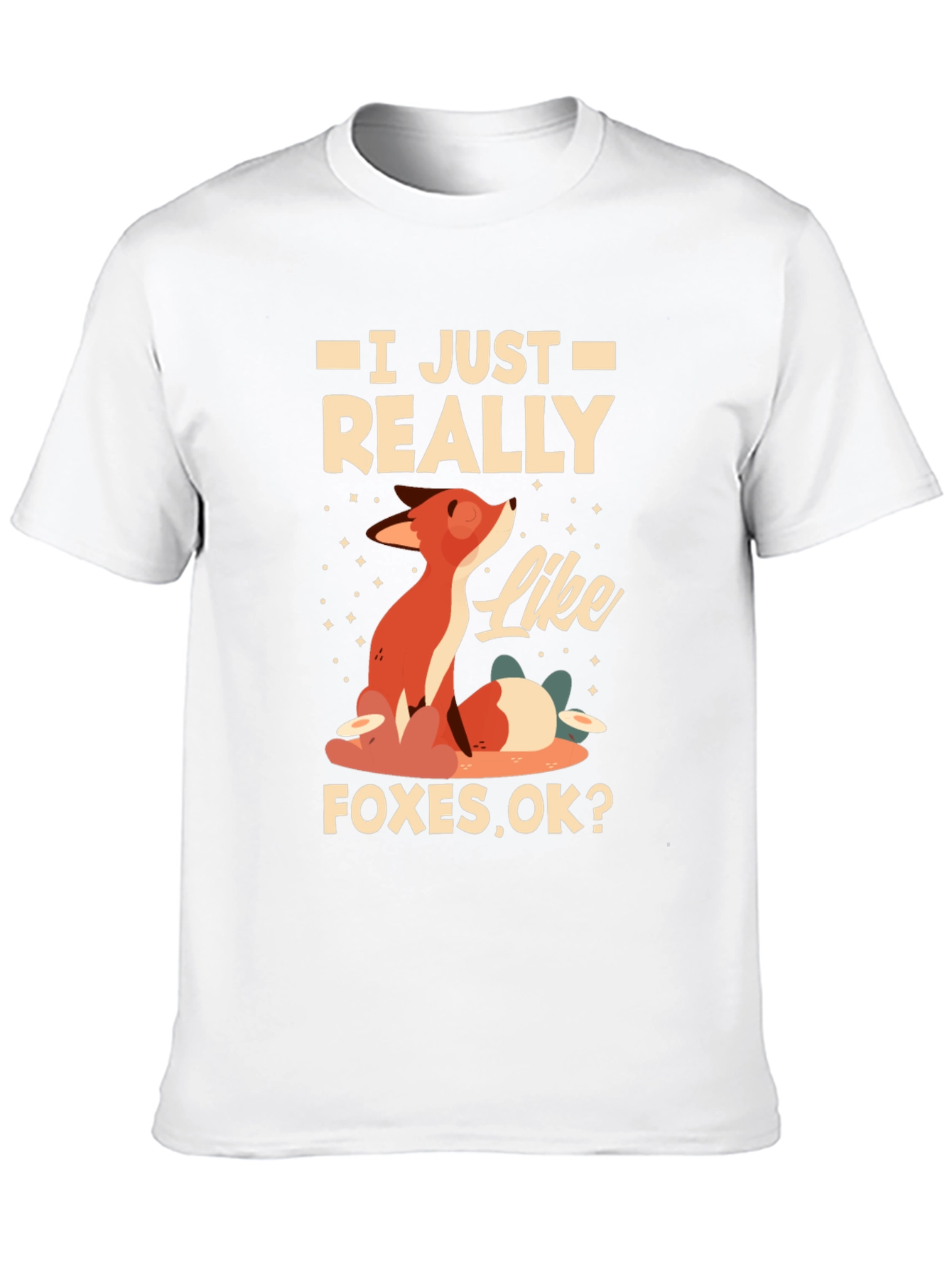 Black I Just Really Like Foxes T-Shirt view 10