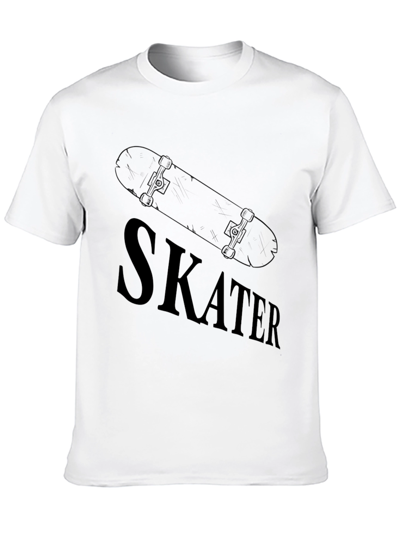 Black Skater T-Shirt: Cool Skateboard Design view 10
