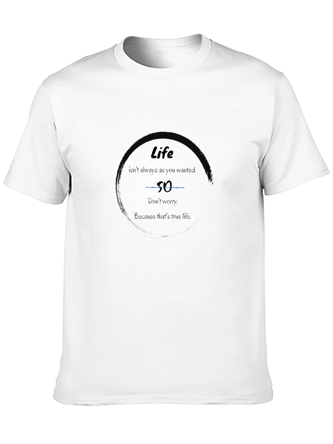 Black Life Quote Black Graphic T-Shirt for Men view 10