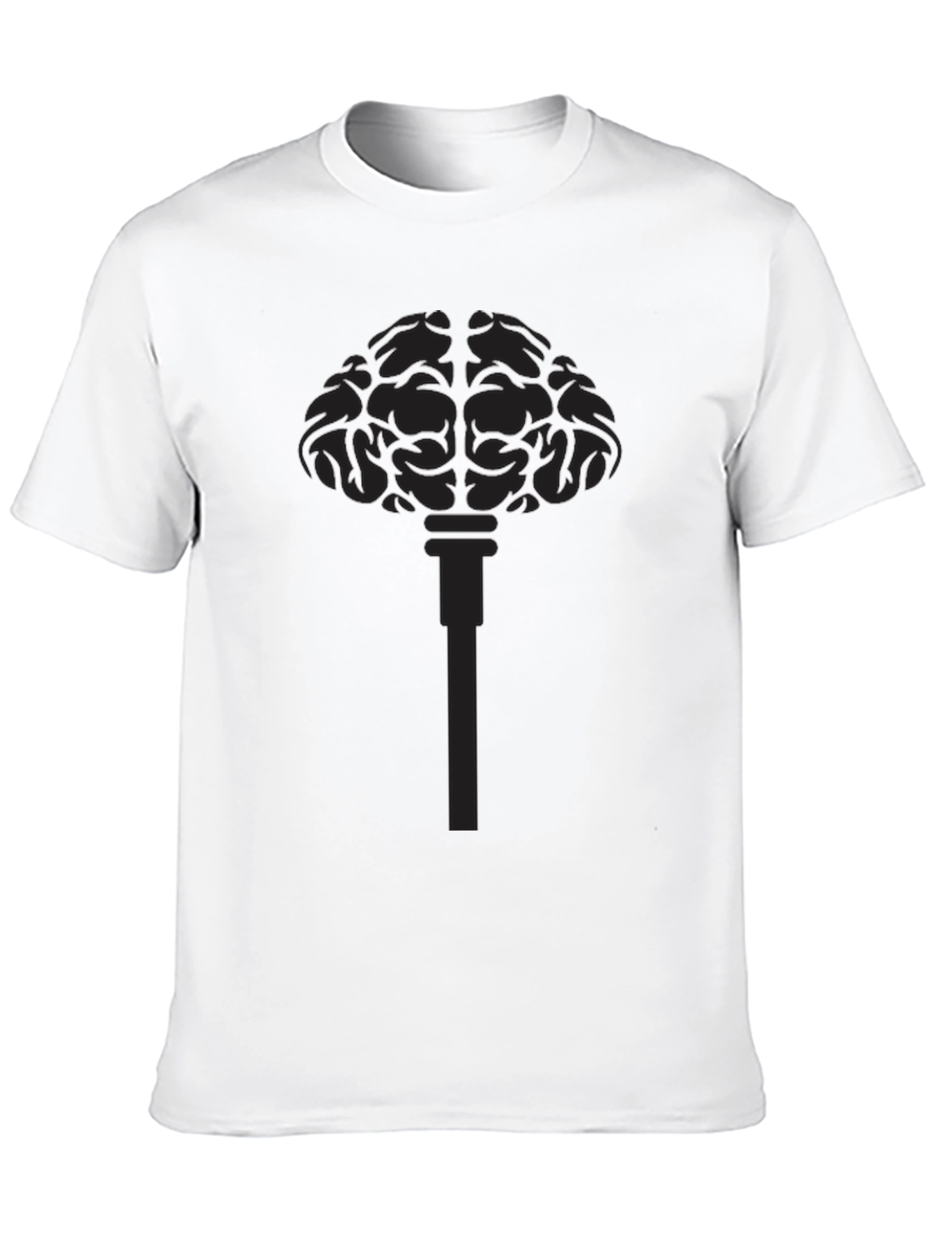 Black Brain Key Black Graphic Tee - Men's Casual Top view 10
