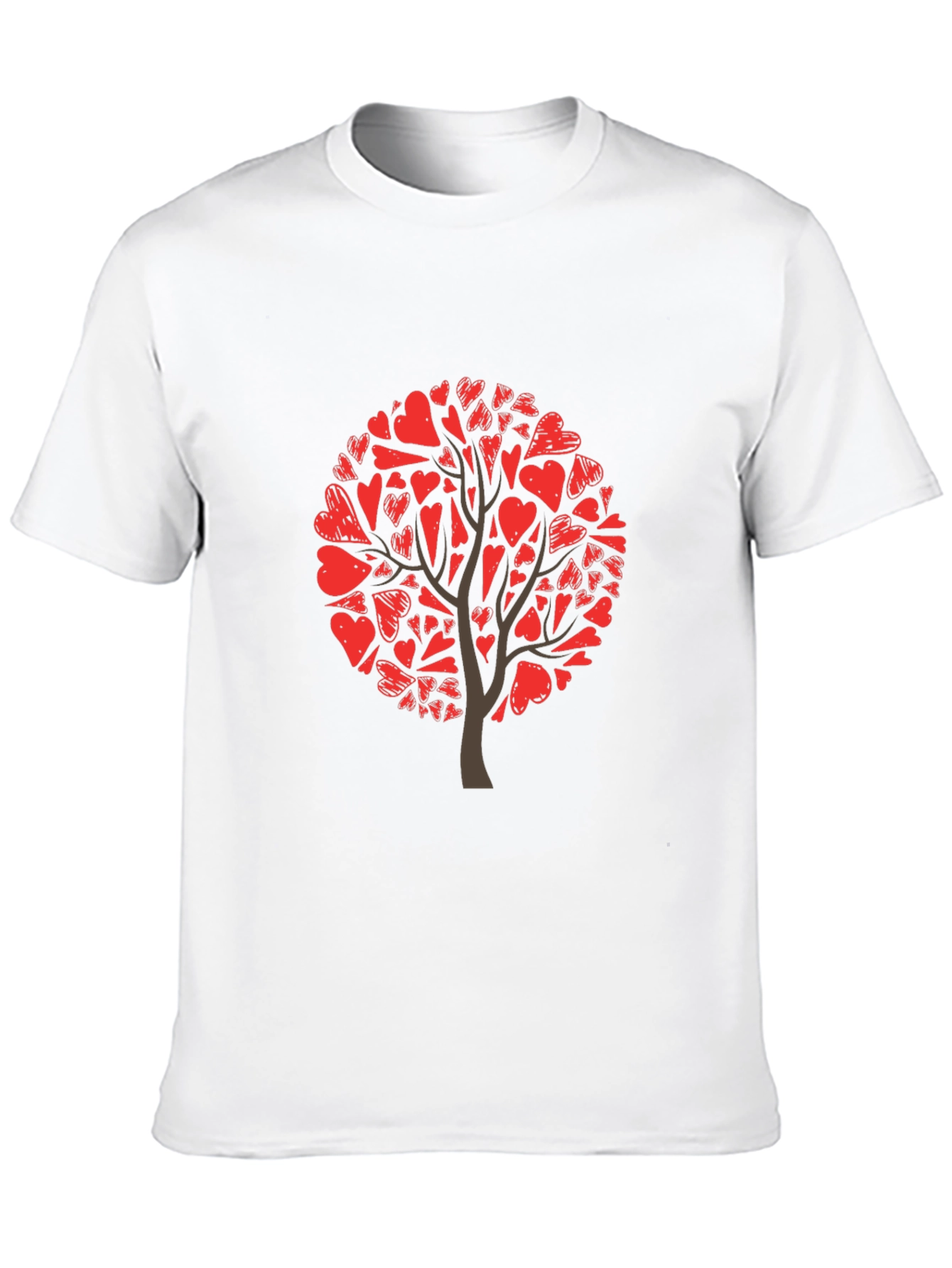 Black Heart Tree Graphic Tee - Black Cotton Blend view 10