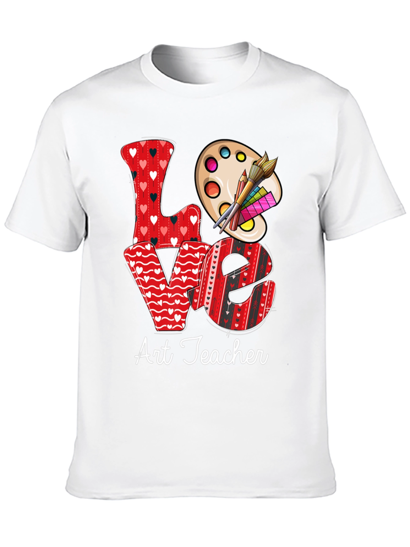 Black Love Art Teacher Graphic Tee view 10