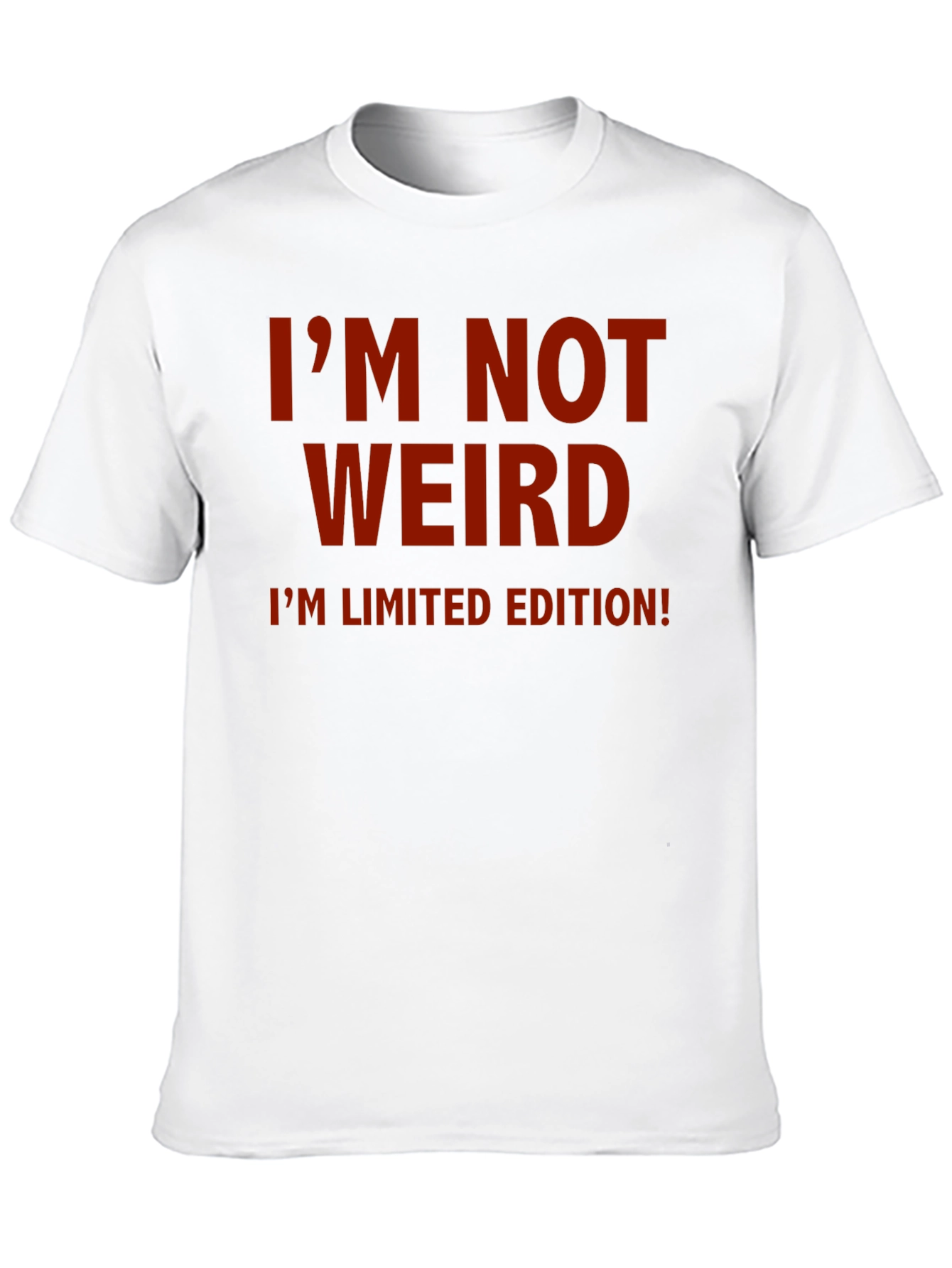 Black I'm Not Weird, Limited Edition Black T-Shirt view 10