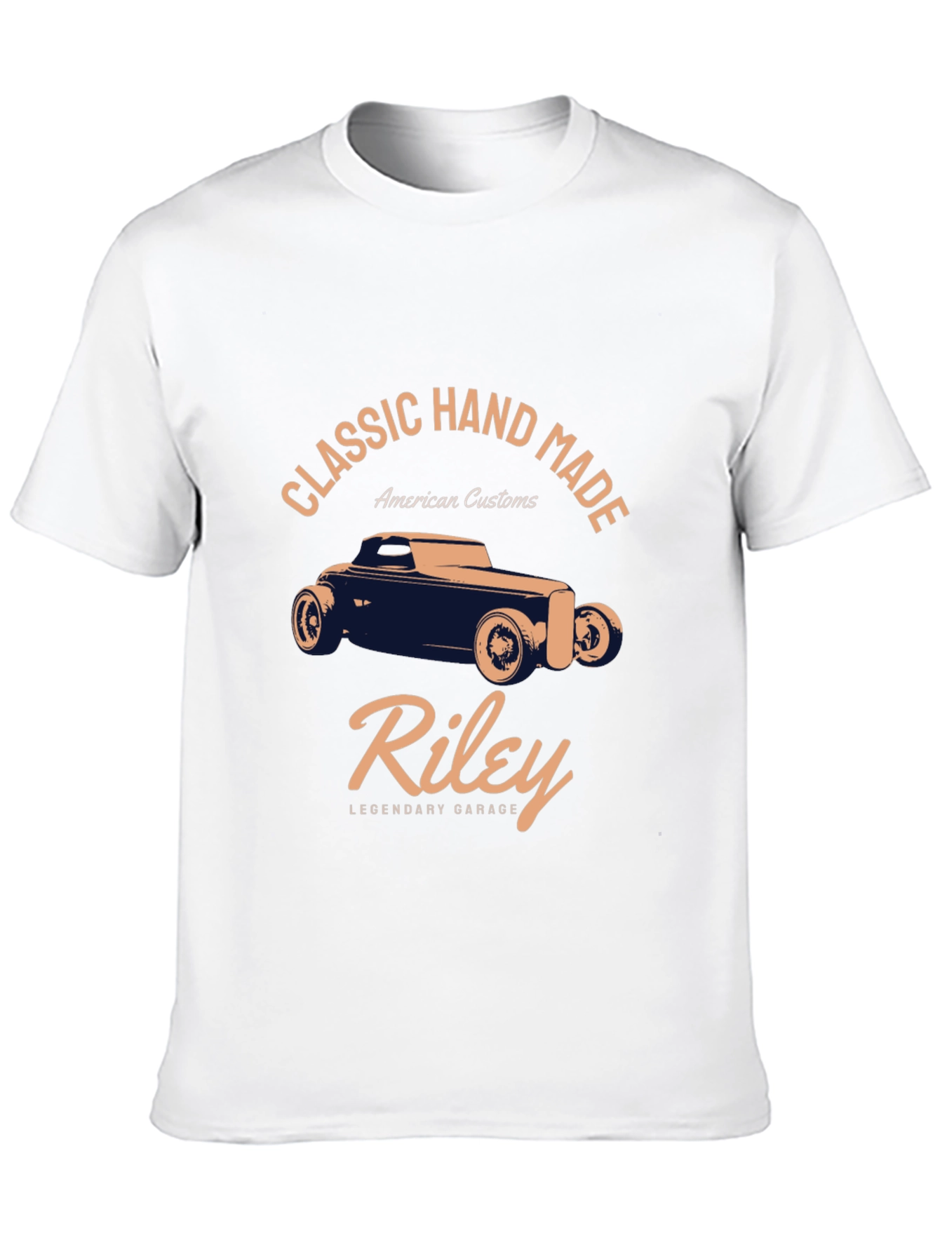 Black Classic Car T-Shirt - Riley Legendary Garage view 10