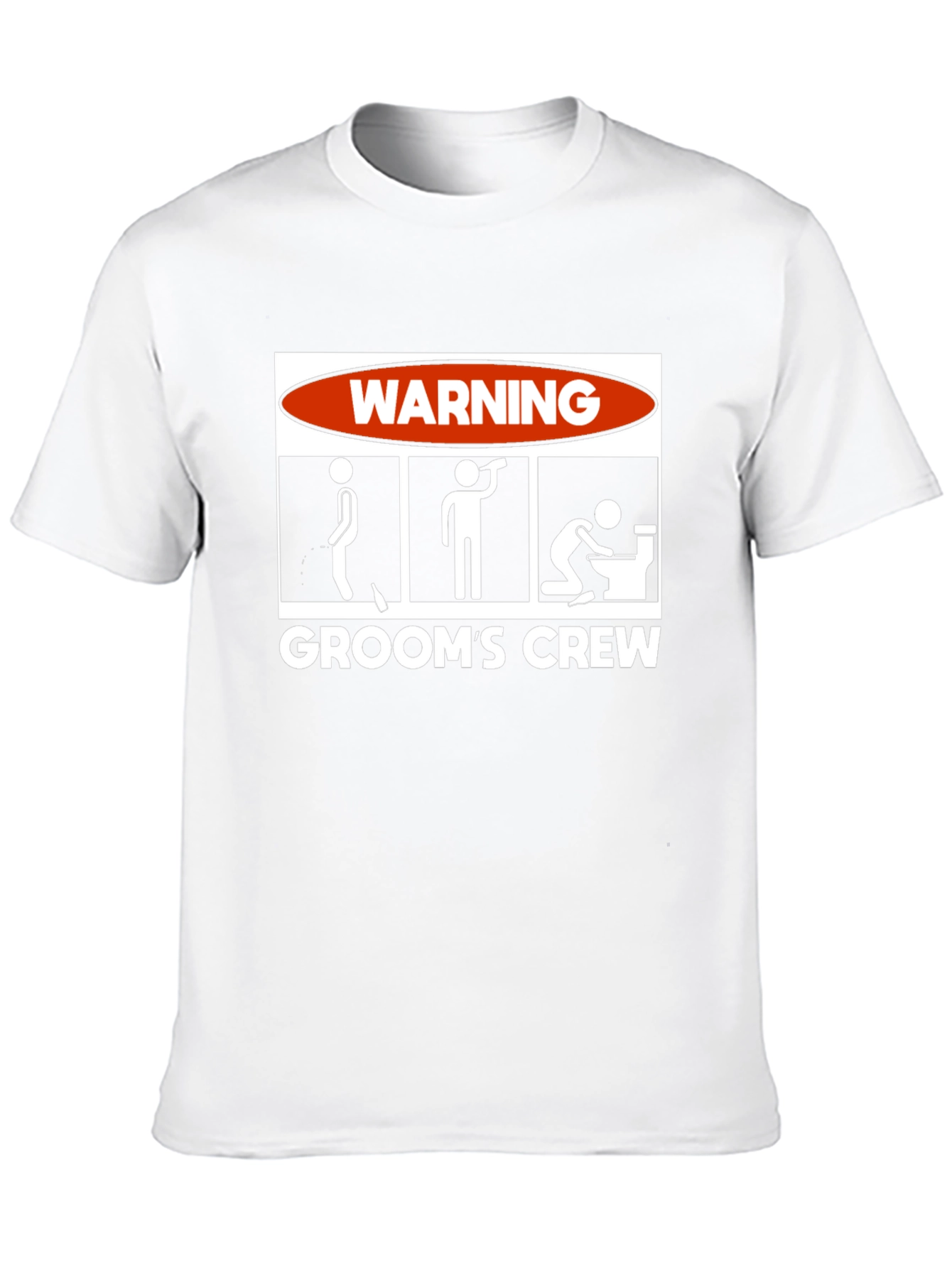 Black Groom's Crew Warning Graphic Novelty T-Shirt view 10