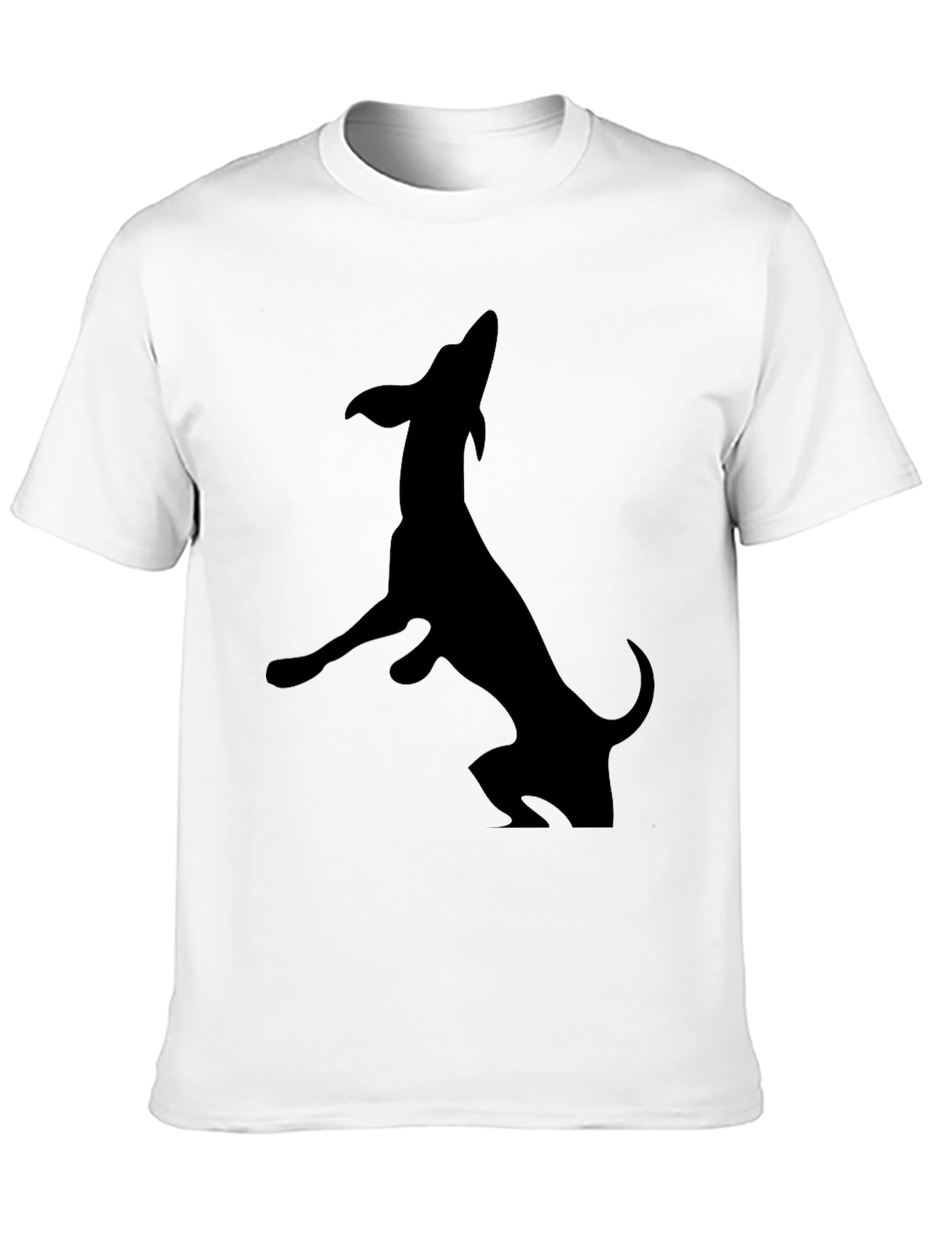 Black Black Dachshund Silhouette Graphic Tee view 10