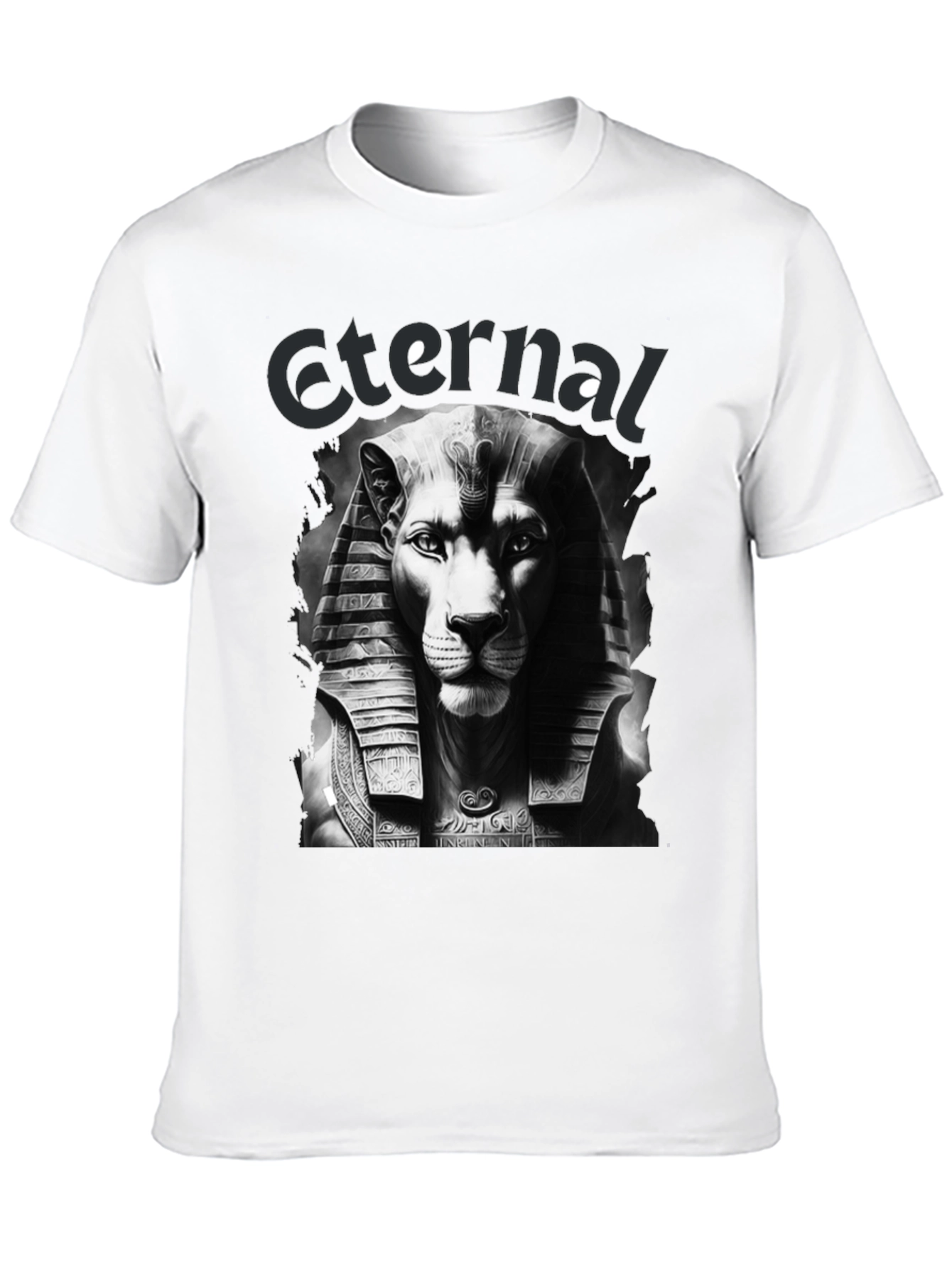 Black Eternal Lion Pharaoh Black Graphic Tee view 10