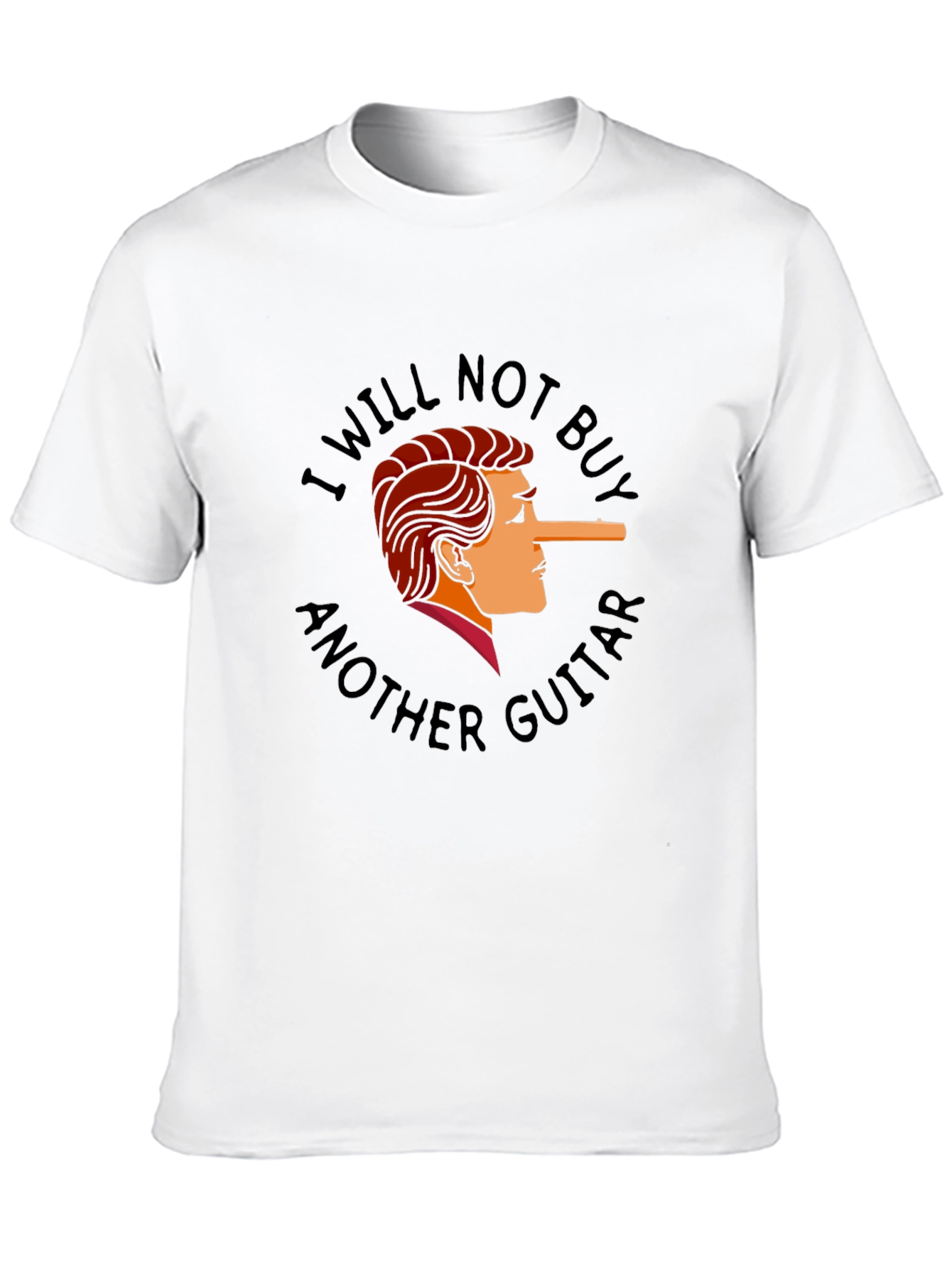 Black I Will Not Buy Another Guitar Funny T-Shirt view 10