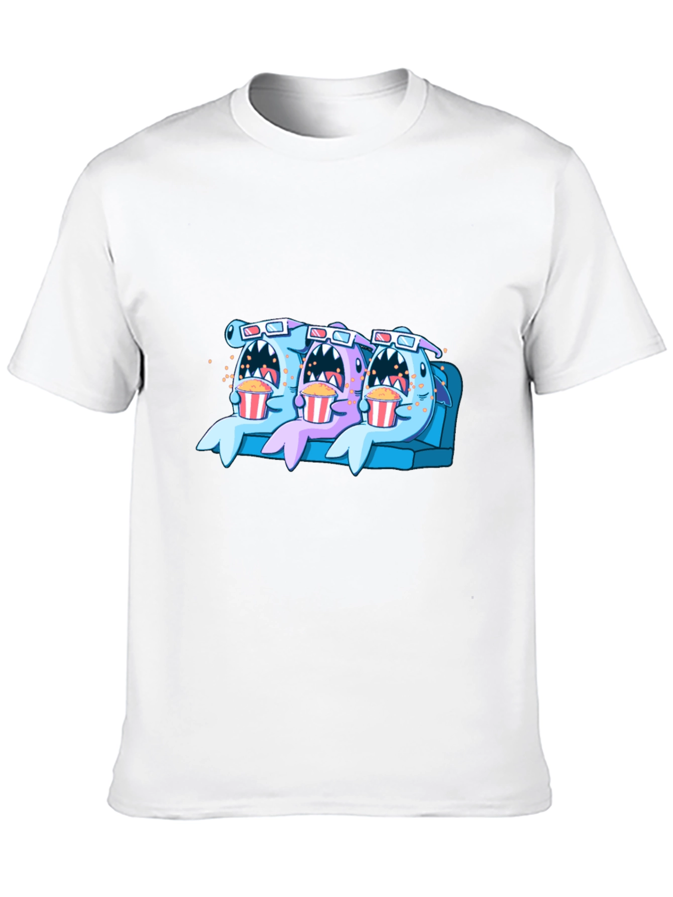 Black Shark Movie Night Graphic Tee view 10