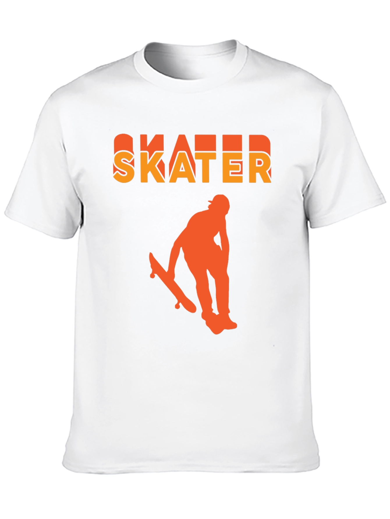 Black Skater Graphic T-Shirt - Black, Bold Design view 10
