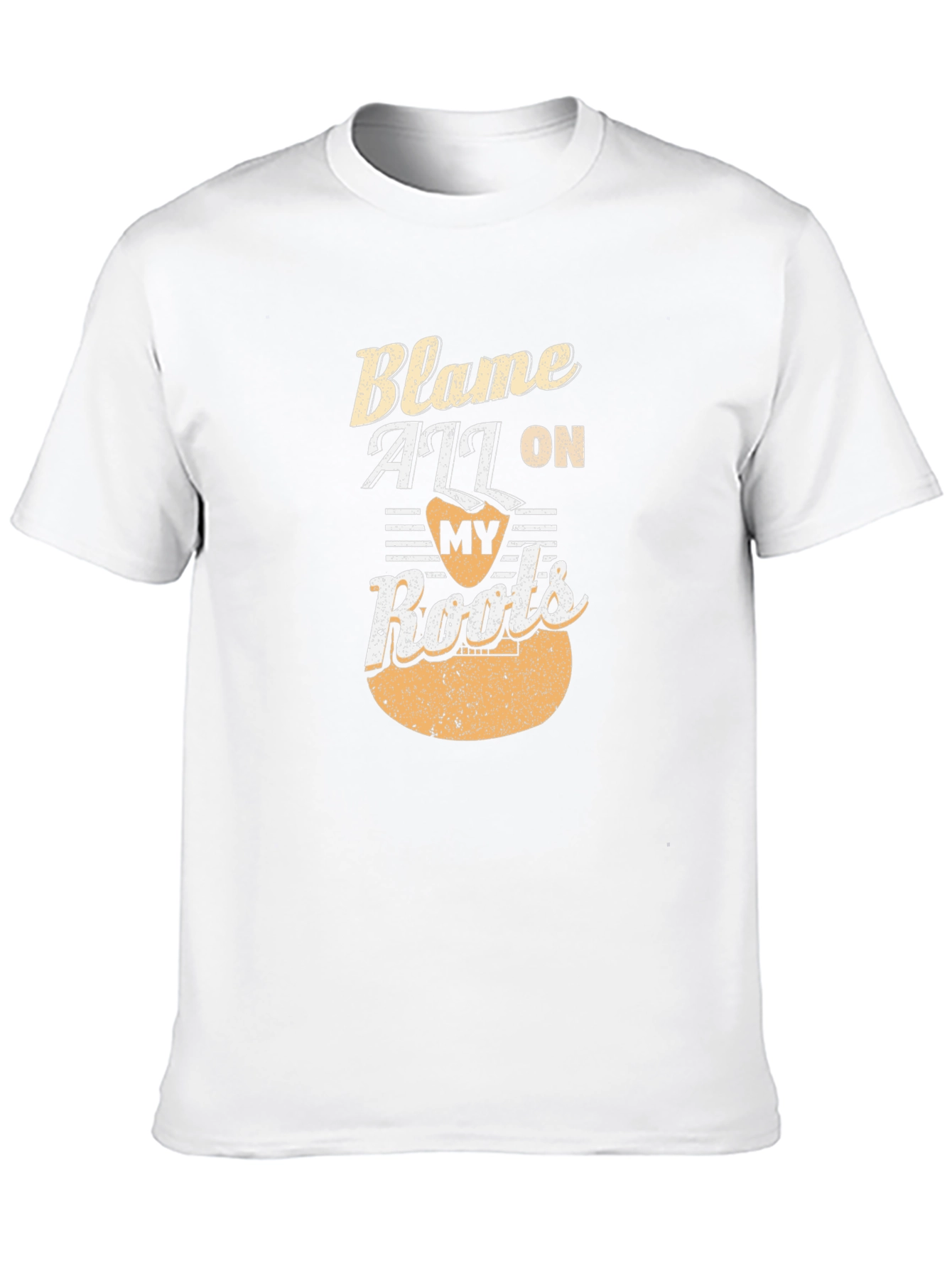 Black Blame All On My Roots Graphic Tee view 10