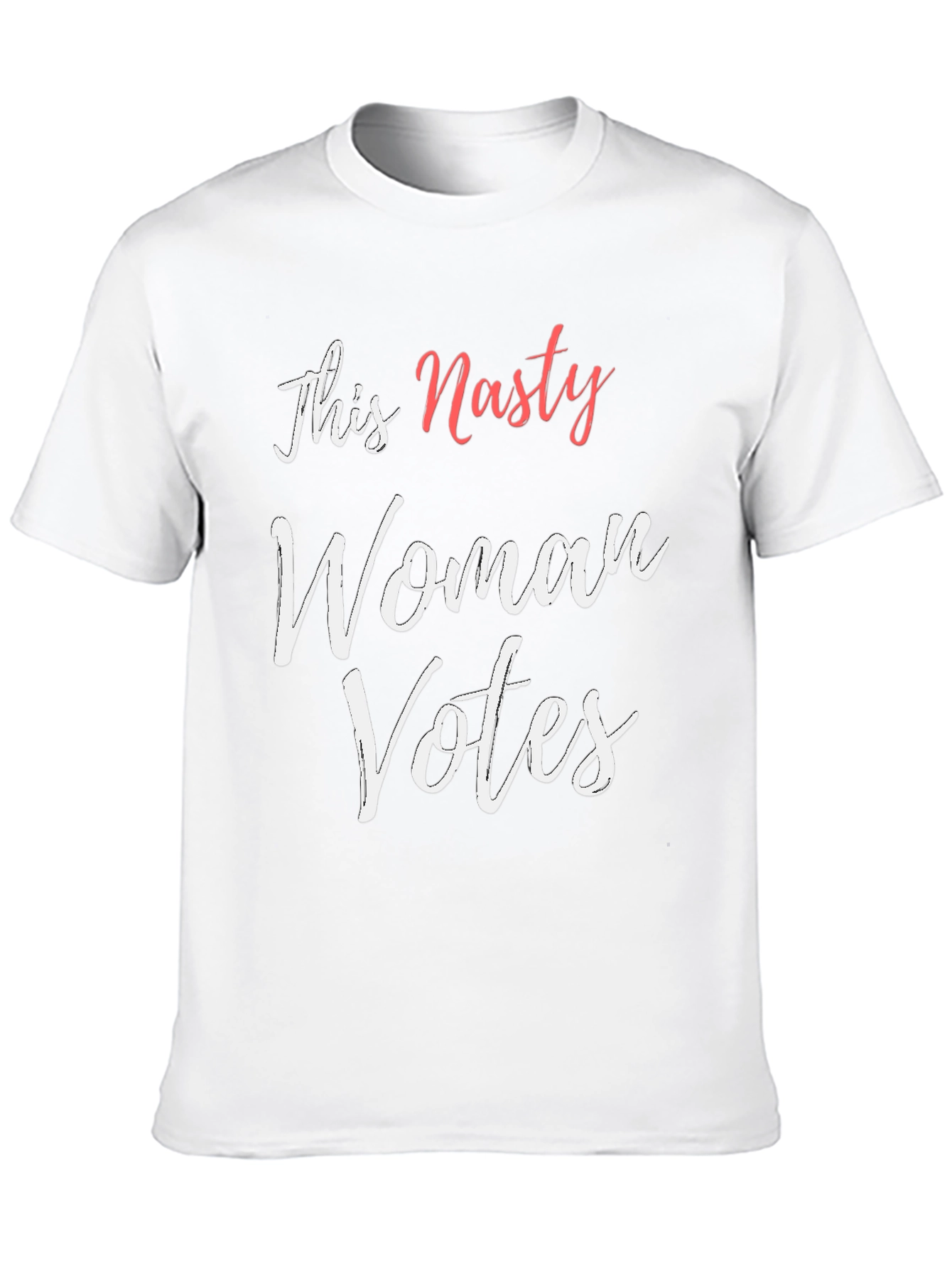 Black This Nasty Woman Votes T-Shirt - Black Political Tee view 10