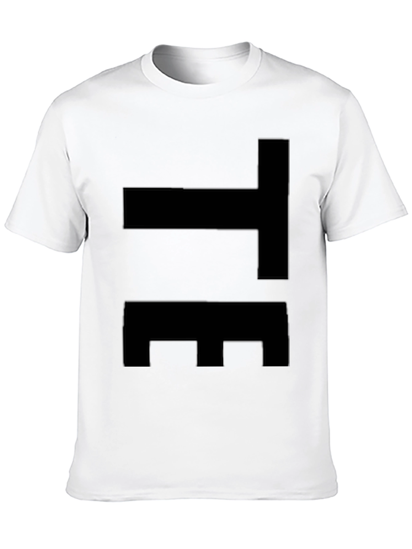 Black Modern Abstract Graphic Tee - Black view 10