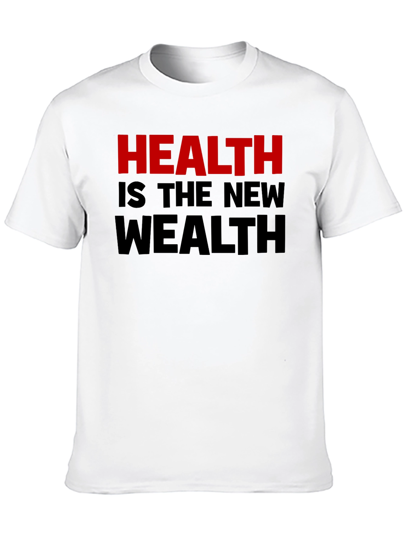 Black Health is the New Wealth Graphic T-Shirt view 10