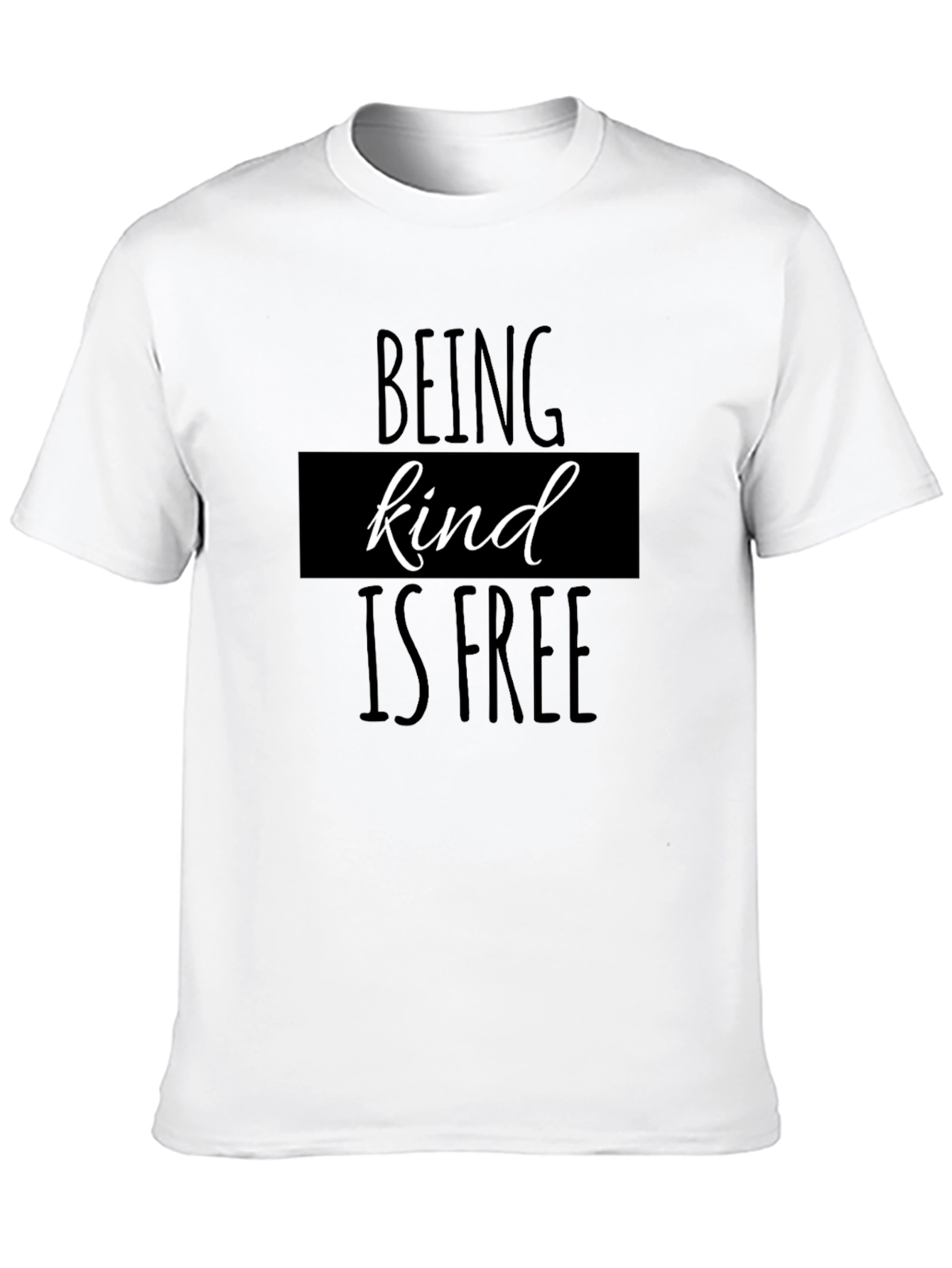 Black Kindness T-Shirt: Black Tee with Positive Message view 10