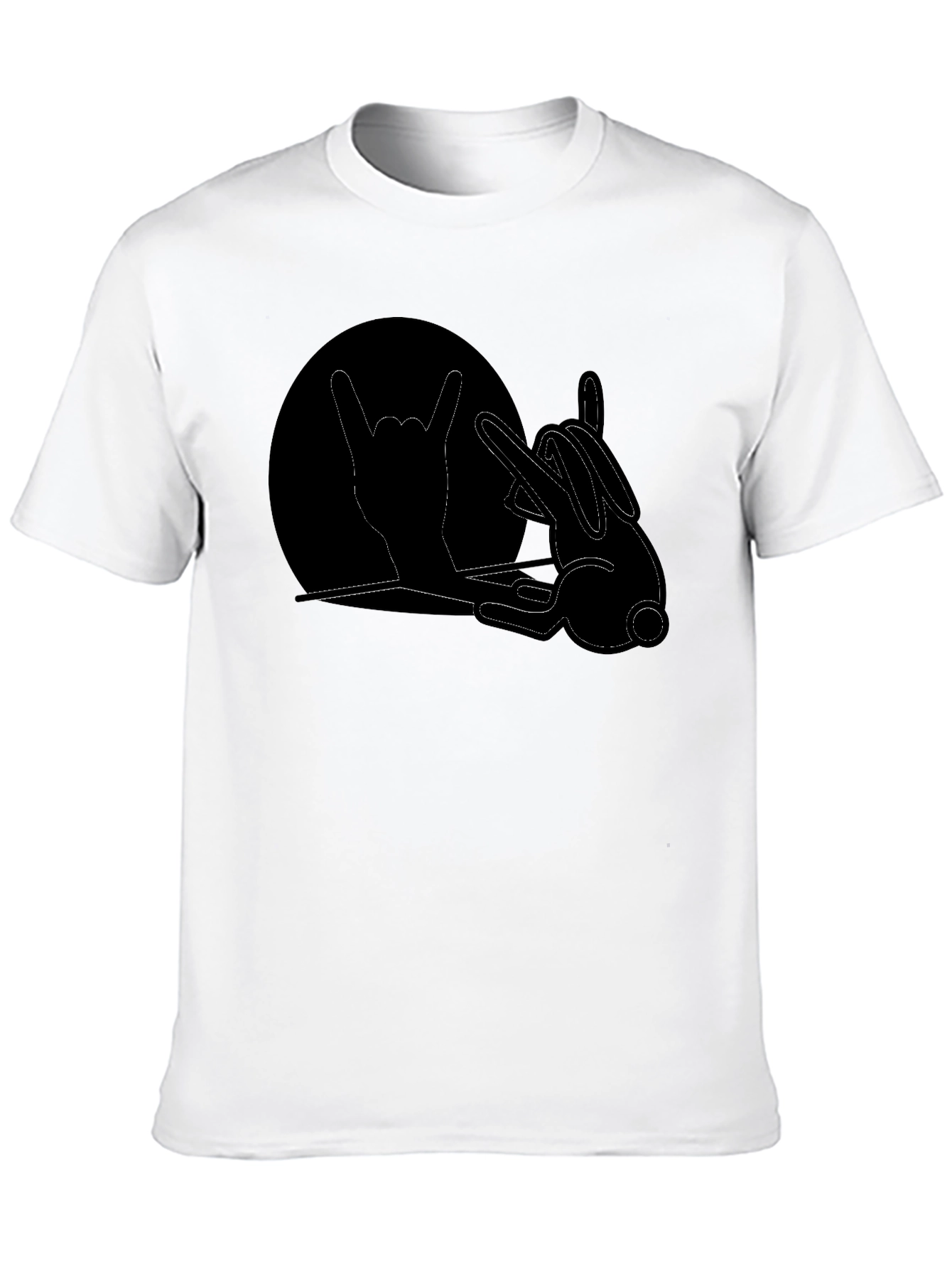Black Rock On Bunny T-Shirt - Black view 10