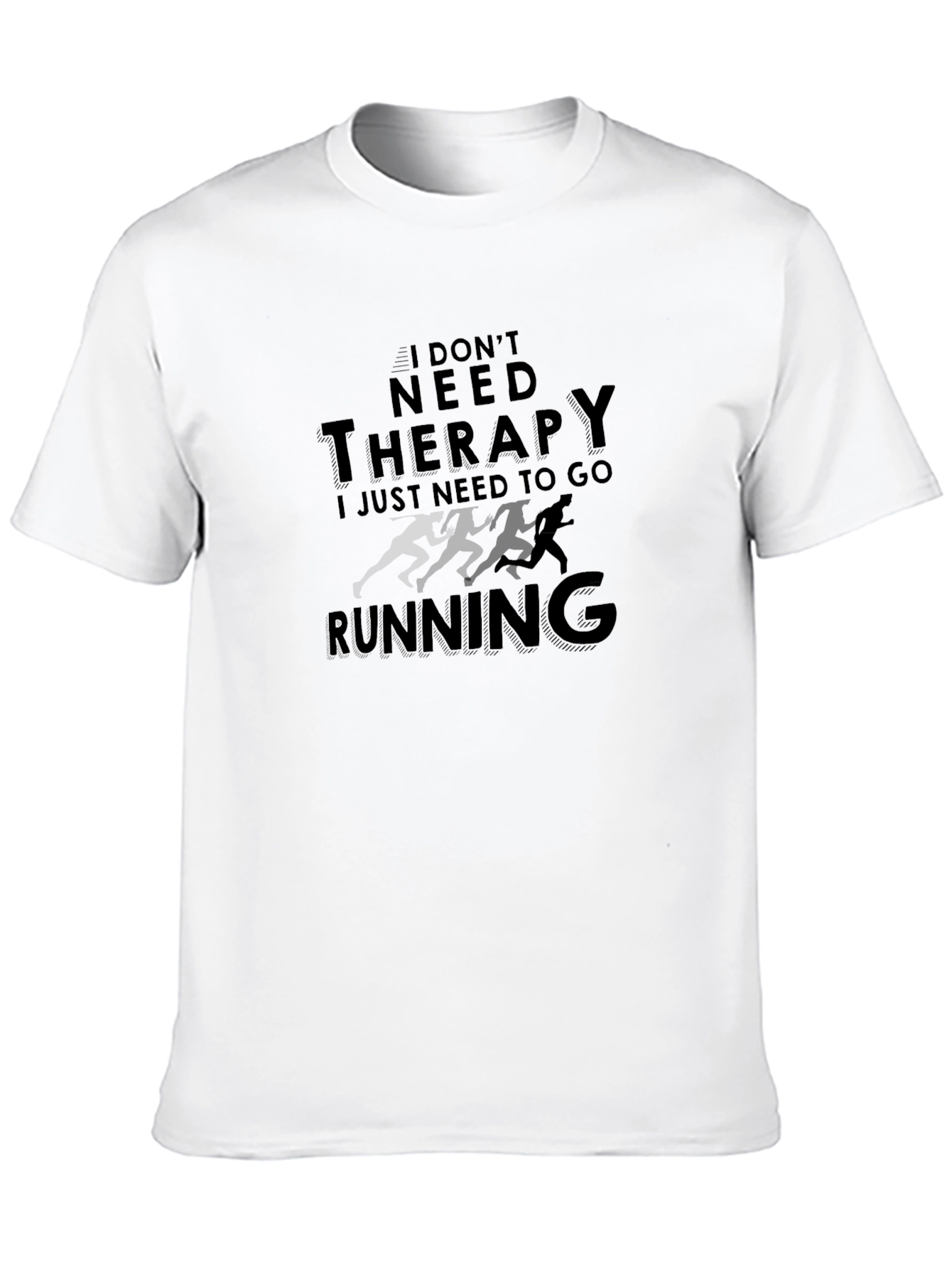 Black Therapy Running Graphic Tee view 10