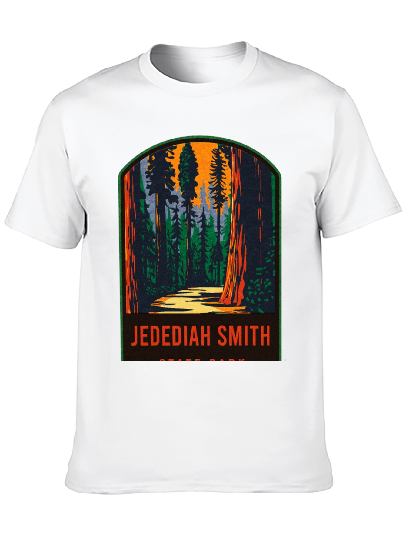 Black Jedediah Smith State Park T-Shirt view 10