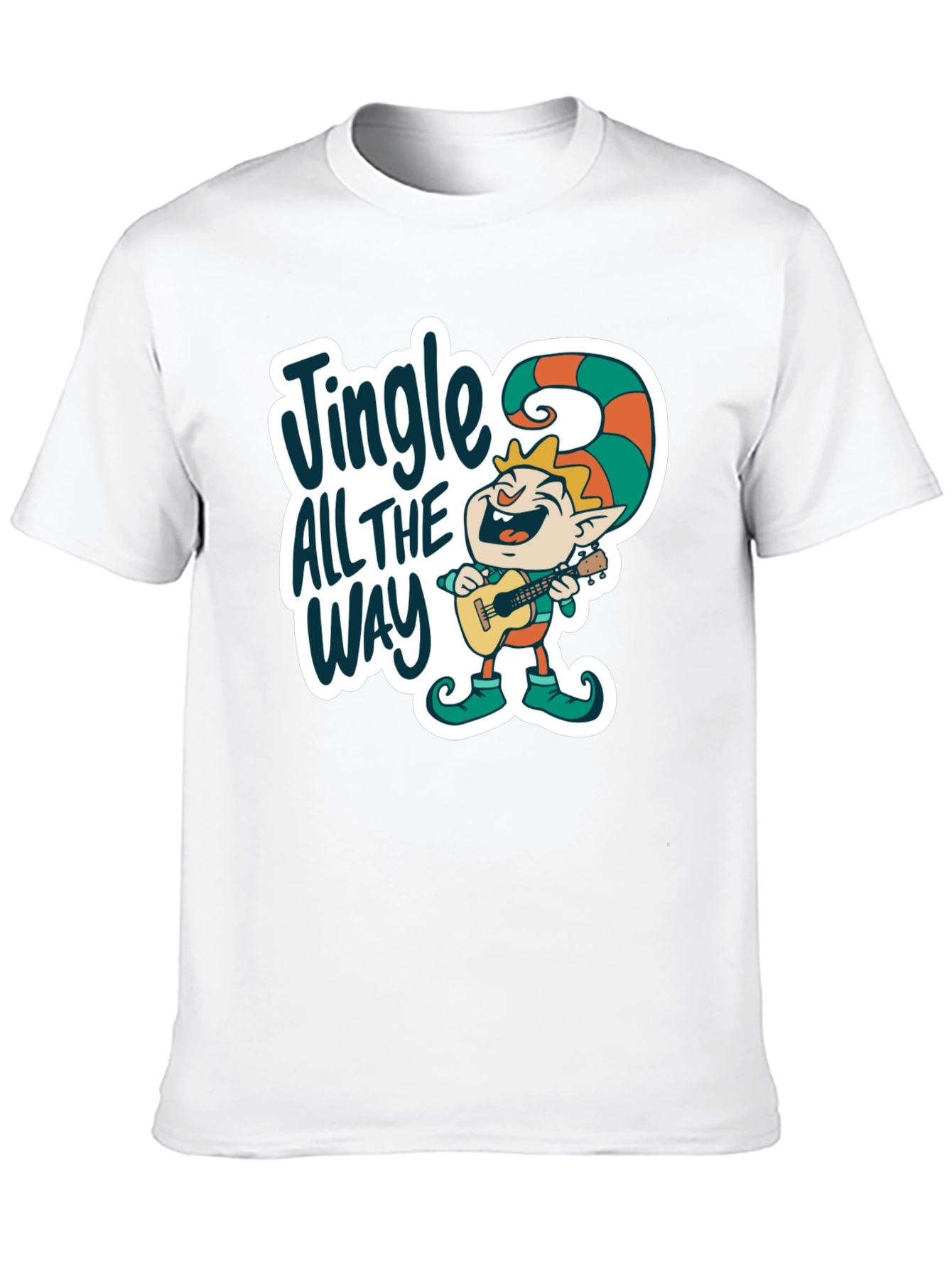 Black Jingle All The Way Elf T-Shirt view 10