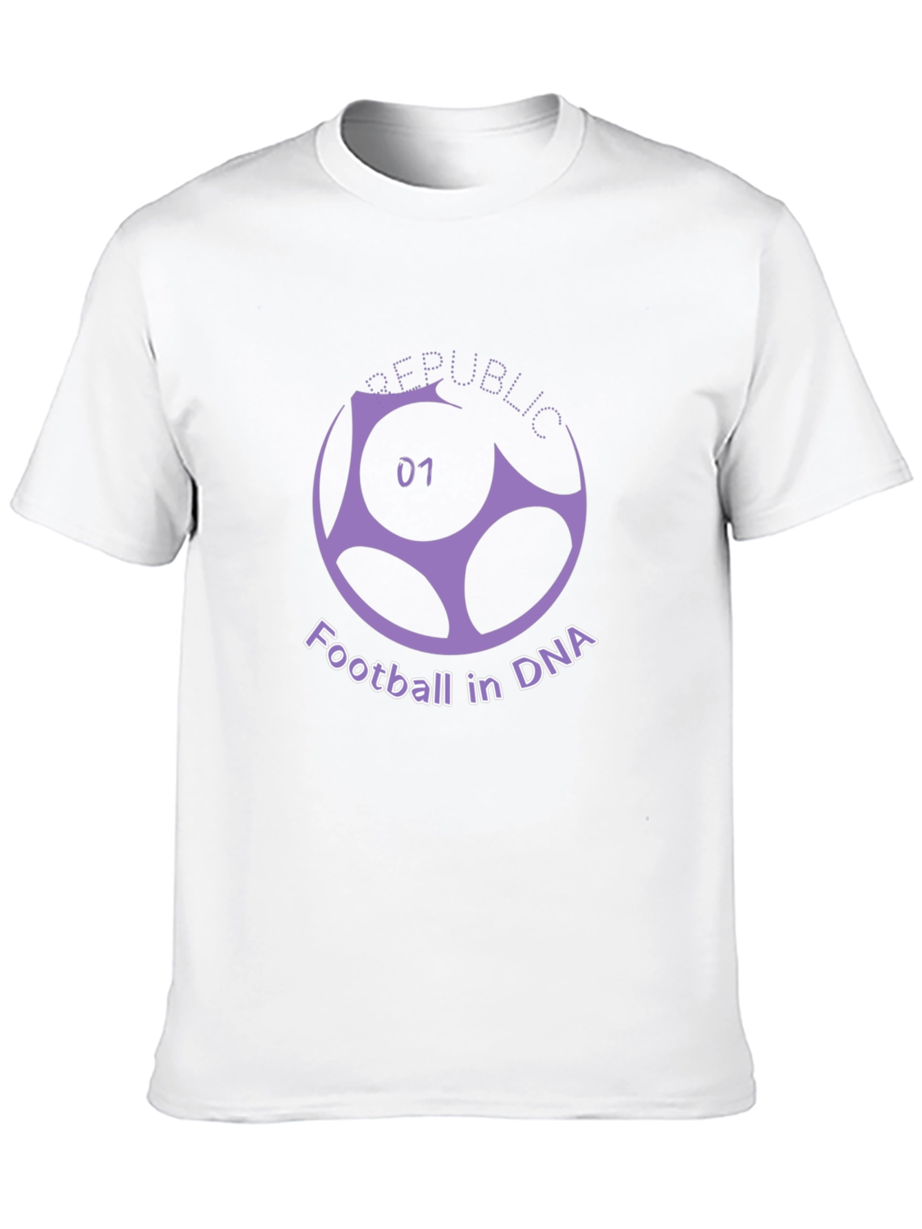 Black Republic Football in DNA Graphic Tee view 10