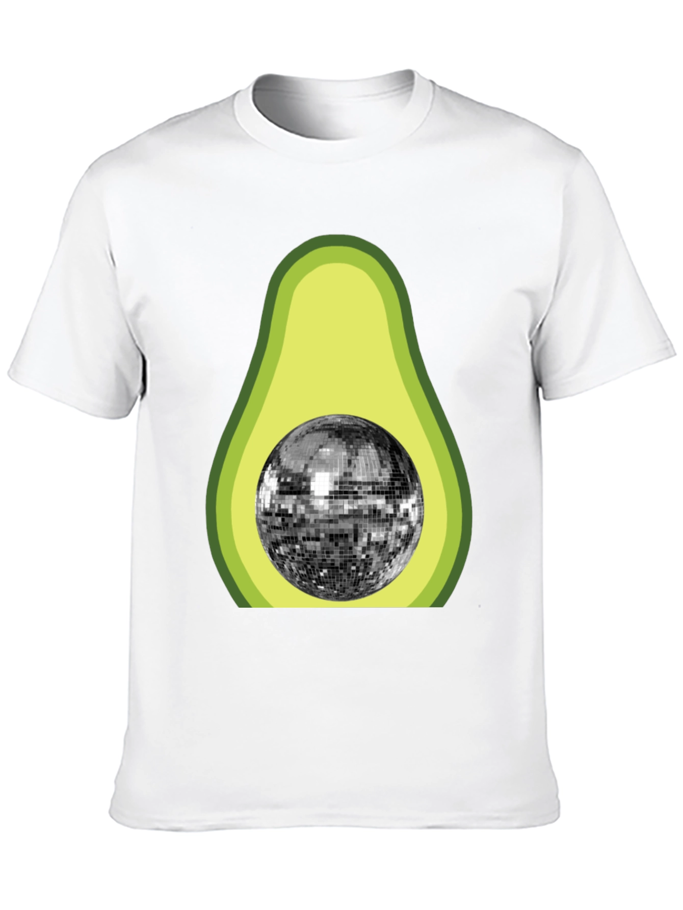 Black Avocado Disco Ball Graphic T-Shirt view 10