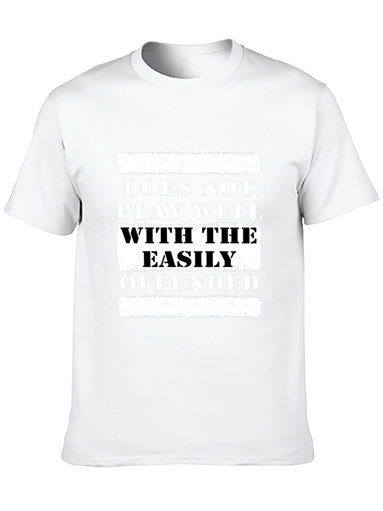 Black Offensive Humor Graphic Tee - Does Not Play Well view 10