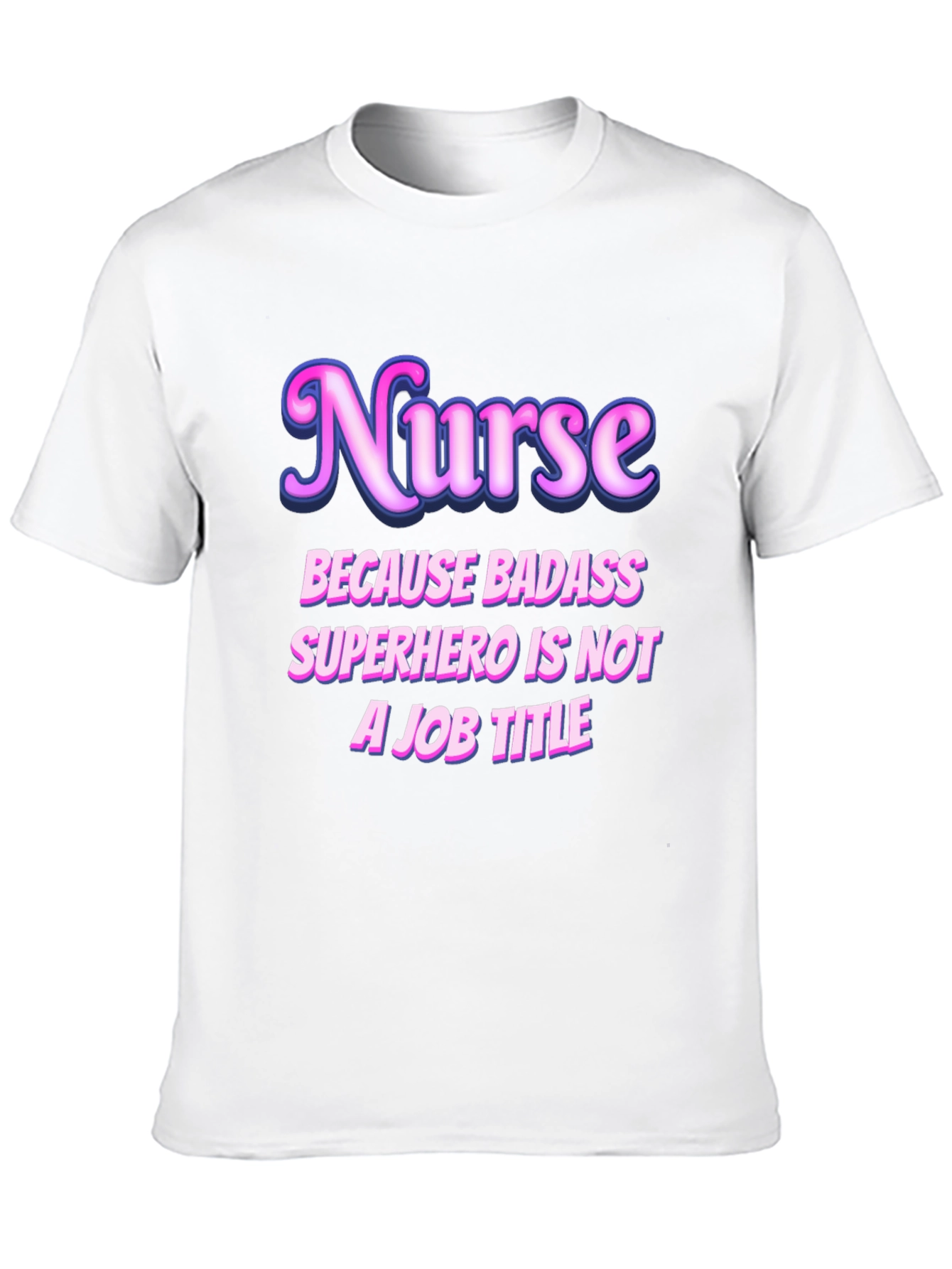 Black Nurse Badass Superhero Graphic T-Shirt view 10