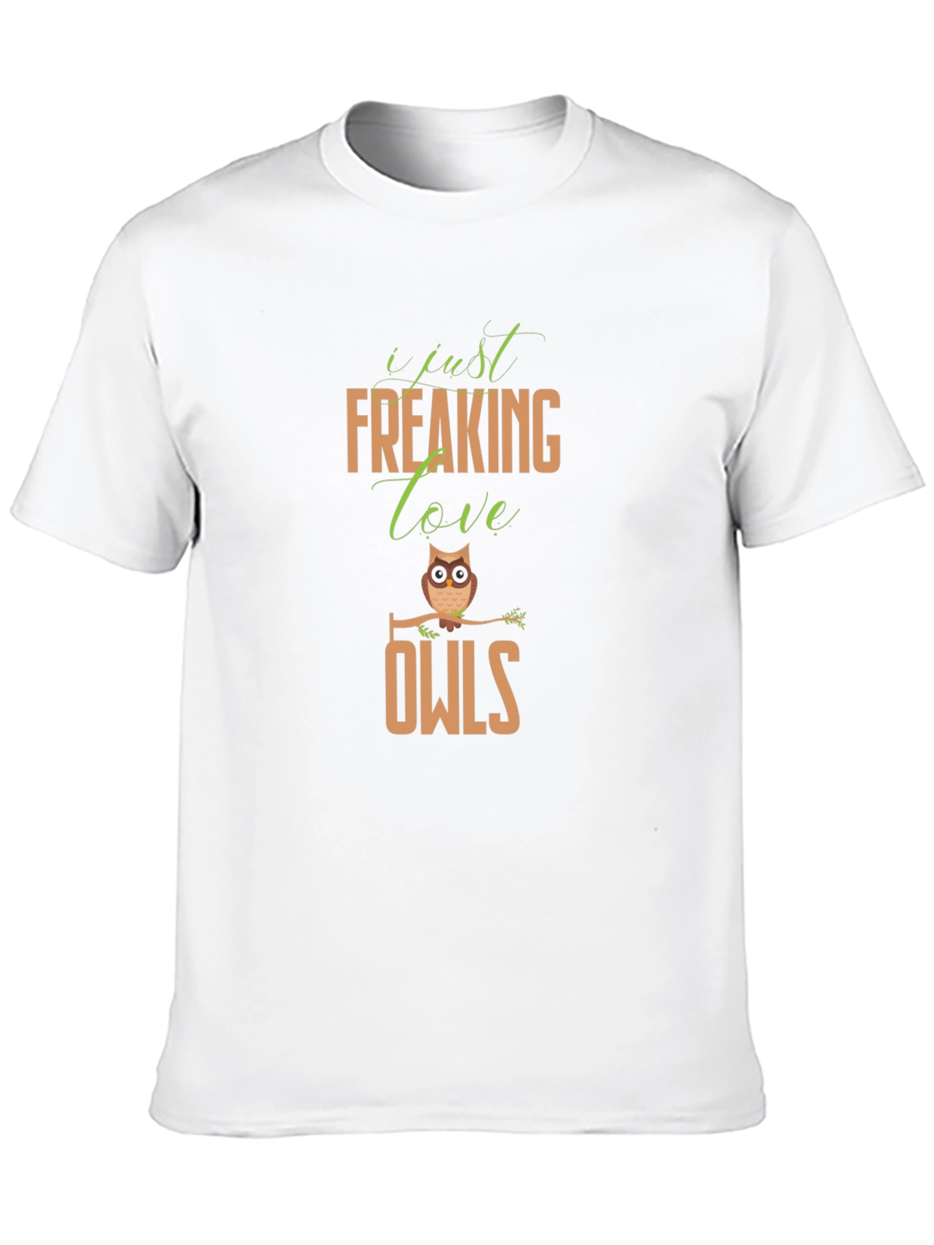 Black I Just Freaking Love Owls Black T-Shirt view 10