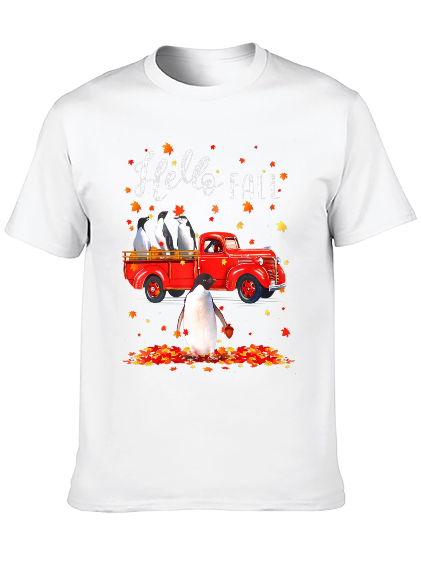 Black Penguin Fall Truck T-Shirt view 10