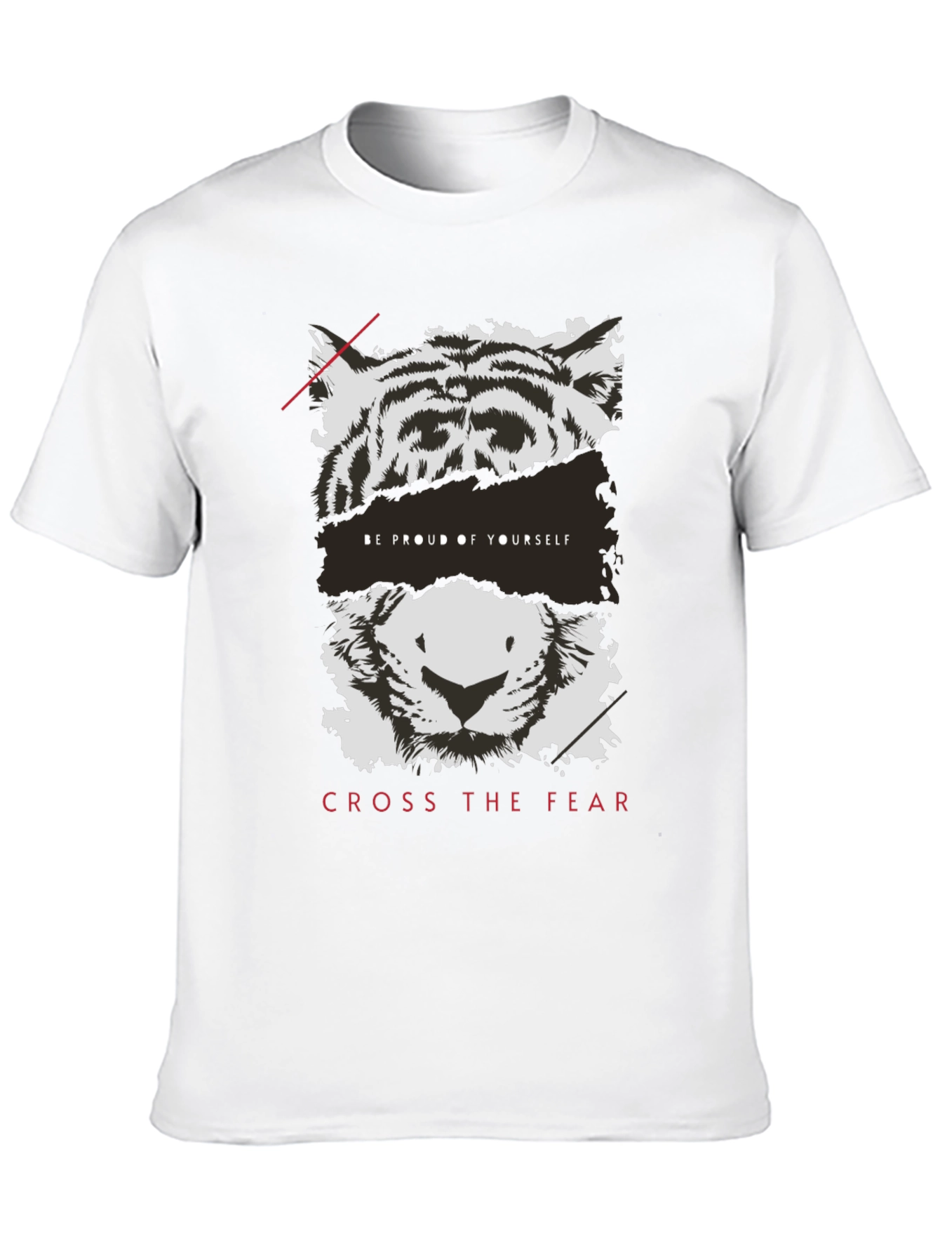 Black Tiger Graphic Tee - Be Proud, Cross Fear view 10