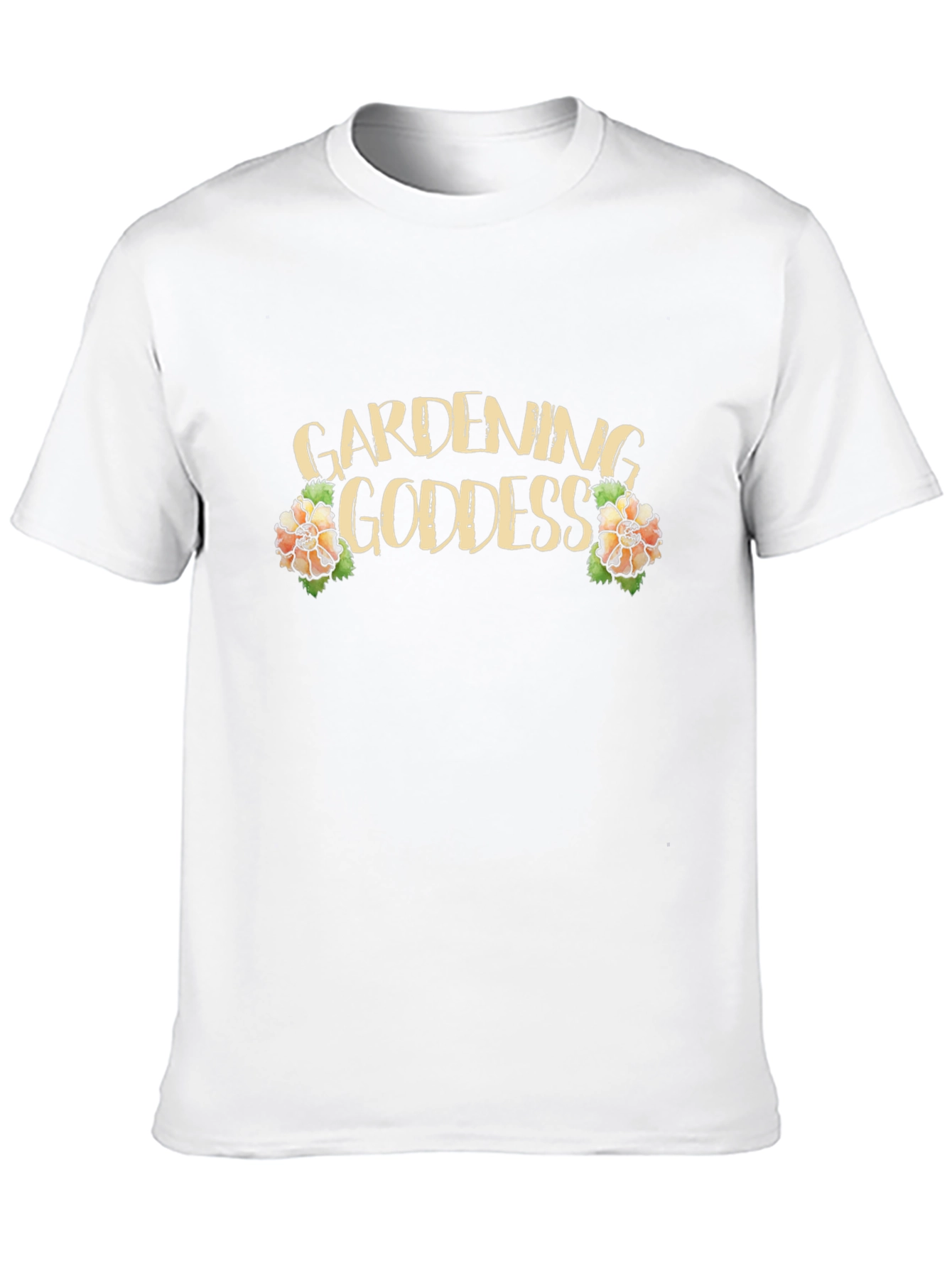 Black Gardening Goddess Graphic Tee - Black Cotton T-Shirt view 10