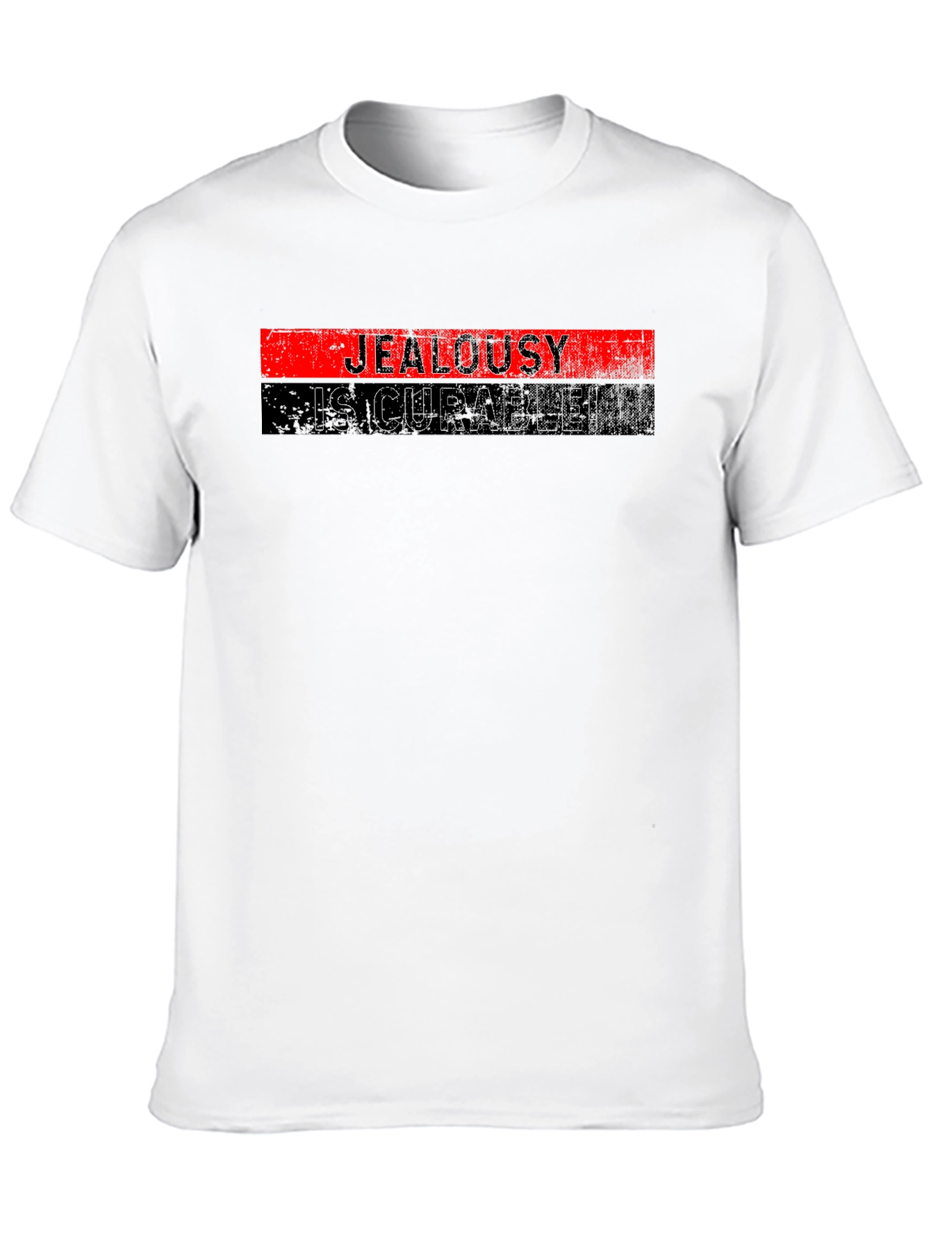 Jealousy is Curable T-Shirt - Black Graphic Tee - 10