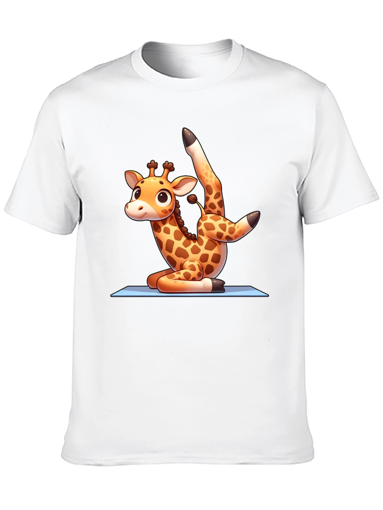 Black Yoga Giraffe T-Shirt view 10