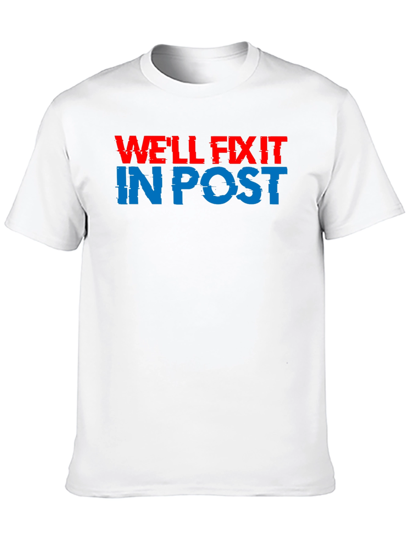 Black We'll Fix It In Post T-Shirt - Movie Editor Tee view 10
