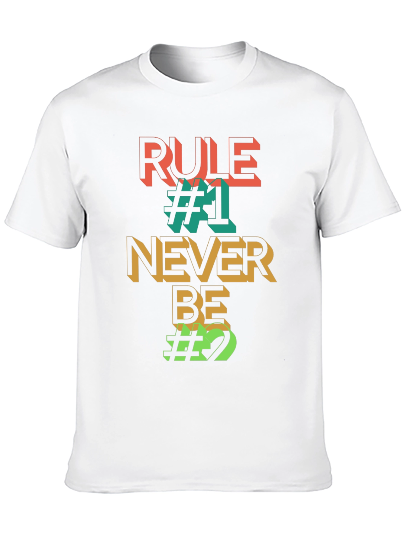 Black Rule #1 Never Be #2 Graphic Tee view 10