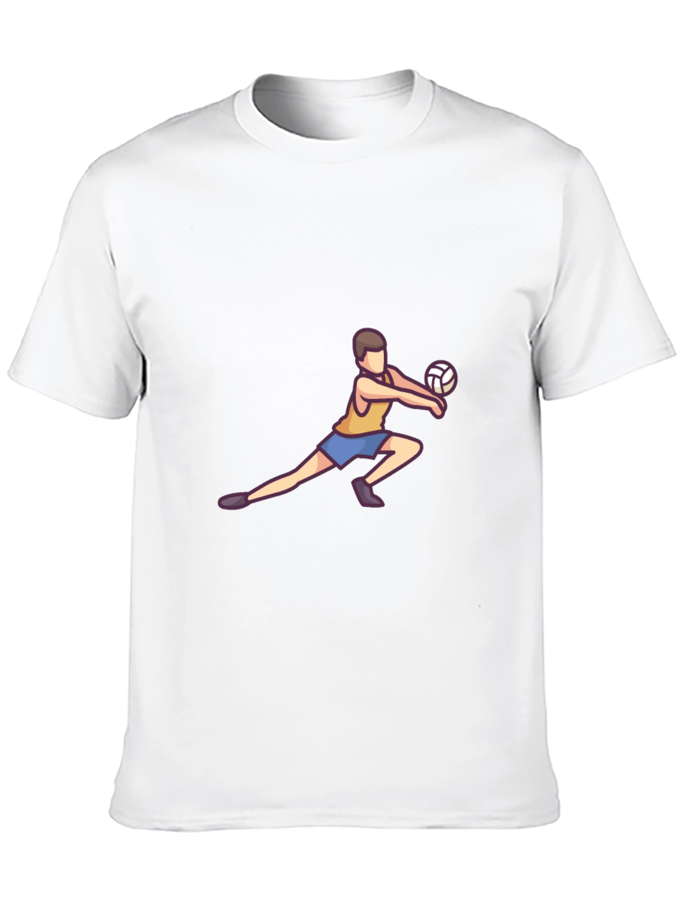 Black Volleyball Player Graphic T-Shirt view 10