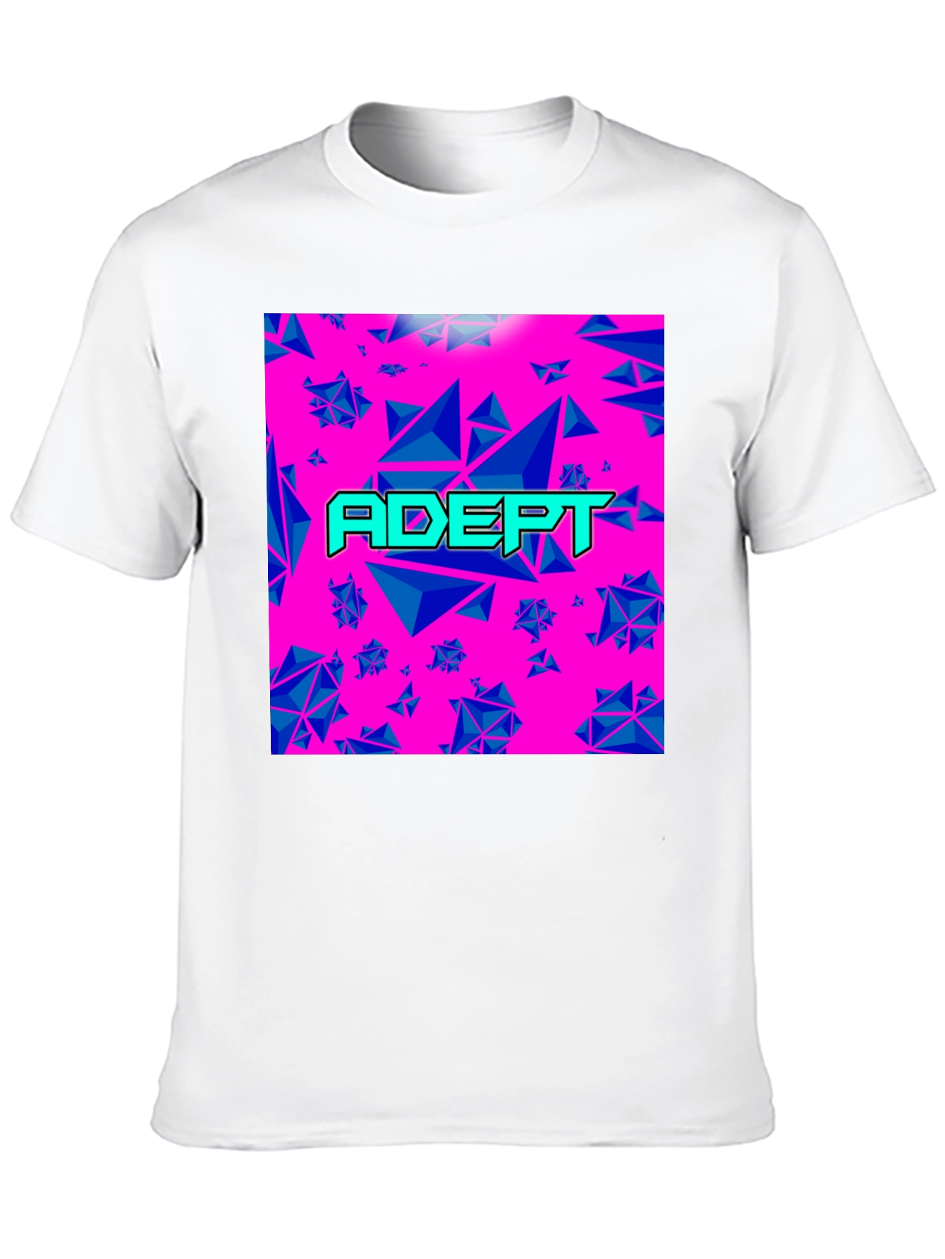 Black Adept Graphic Tee - Retro Geometric Design view 10