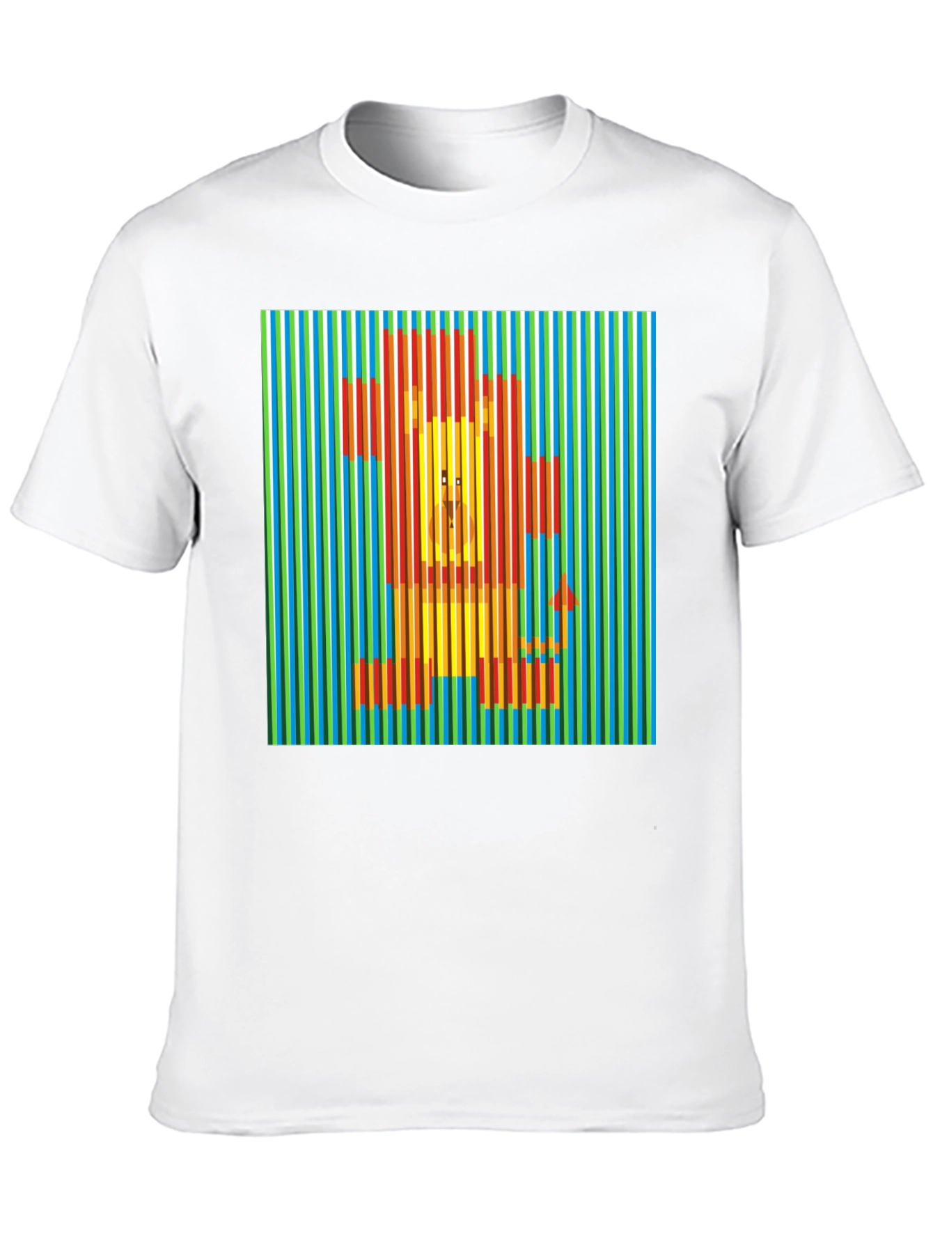 Black Lion Illusion Graphic T-Shirt - Stylish & Unique view 10