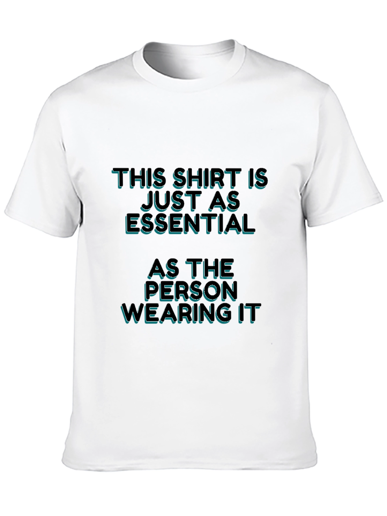 Black Essential Person T-Shirt: Bold Statement Tee view 10