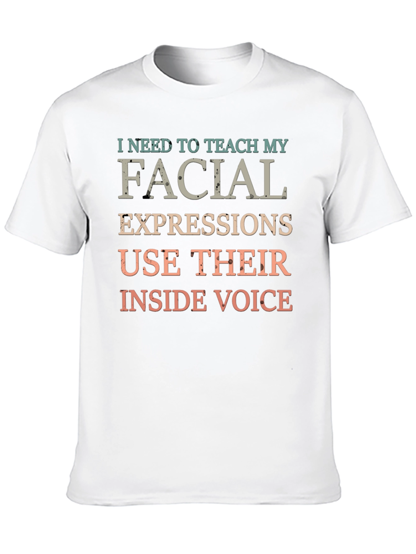 Black Funny Facial Expressions Inside Voice Graphic T-Shirt view 10