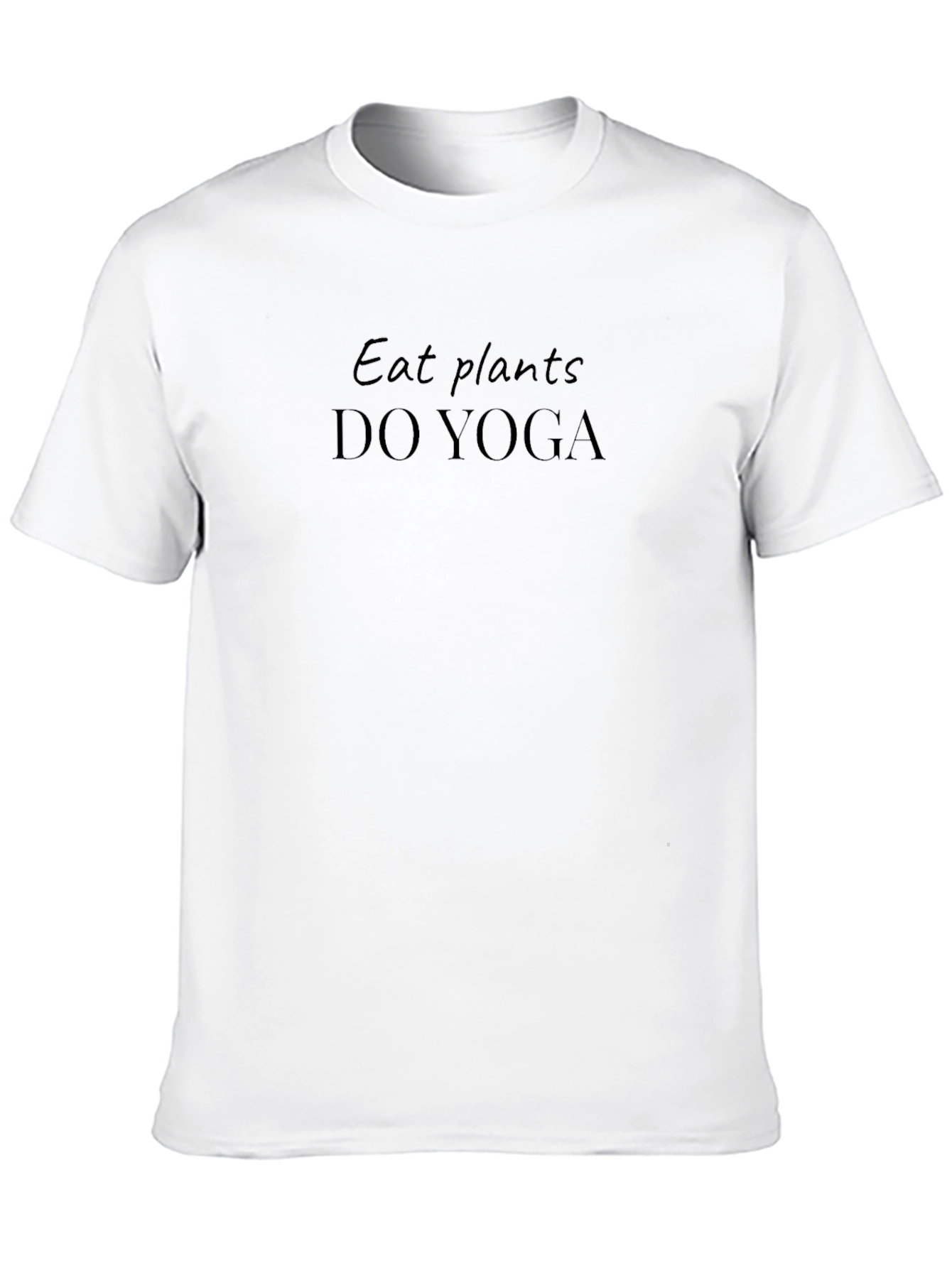 Black Eat Plants Do Yoga Graphic T-Shirt view 10