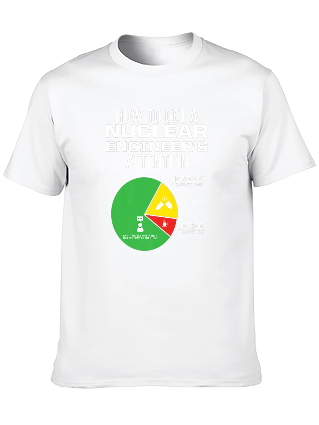 Black Nuclear Engineer's Attention T-Shirt view 10