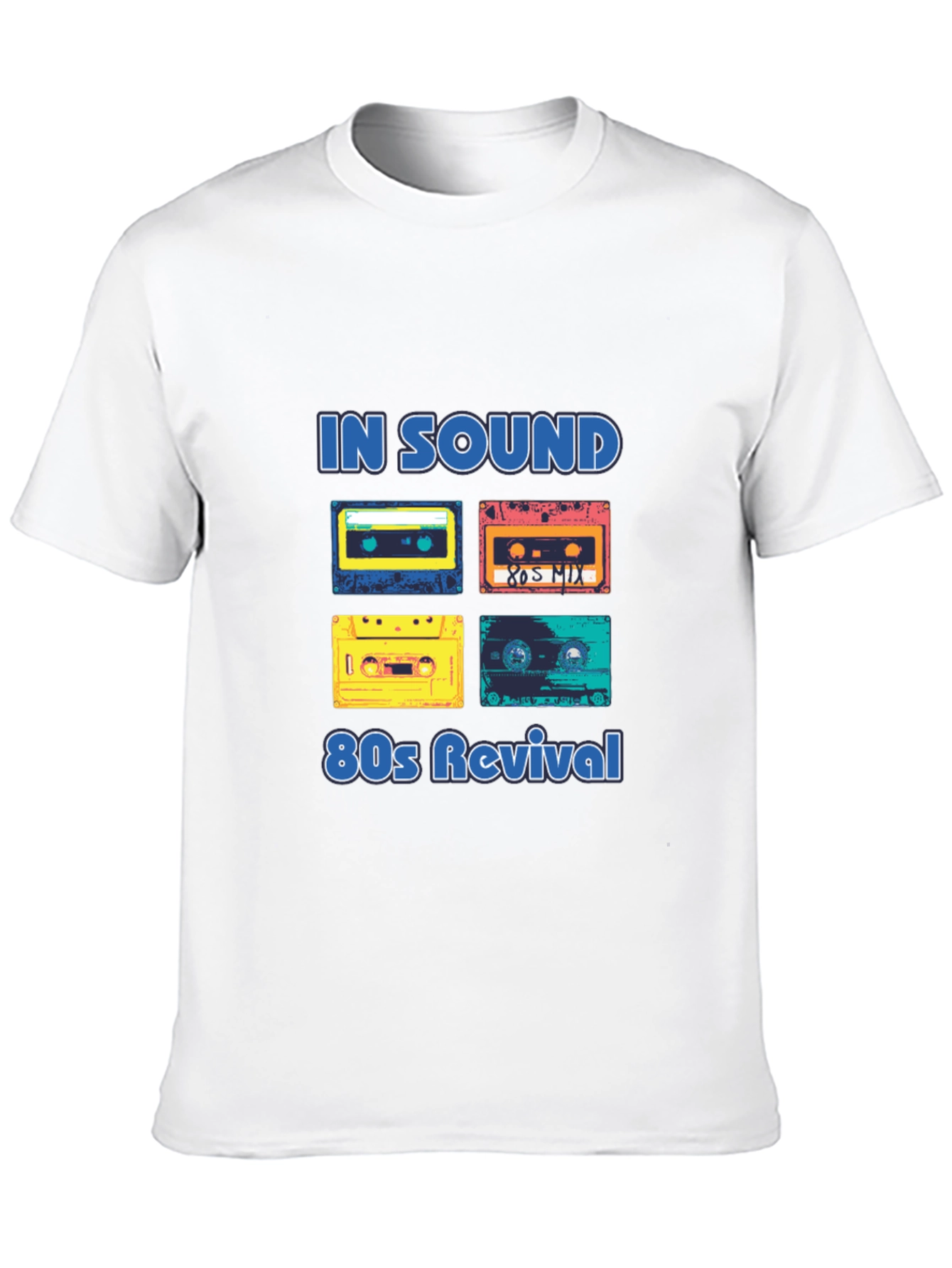 Black Retro 80s Music Revival T-Shirt view 10