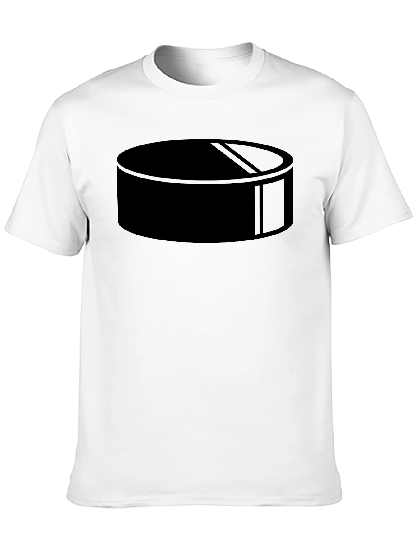 Black Black Hockey Puck Graphic T-Shirt - Casual Style view 10